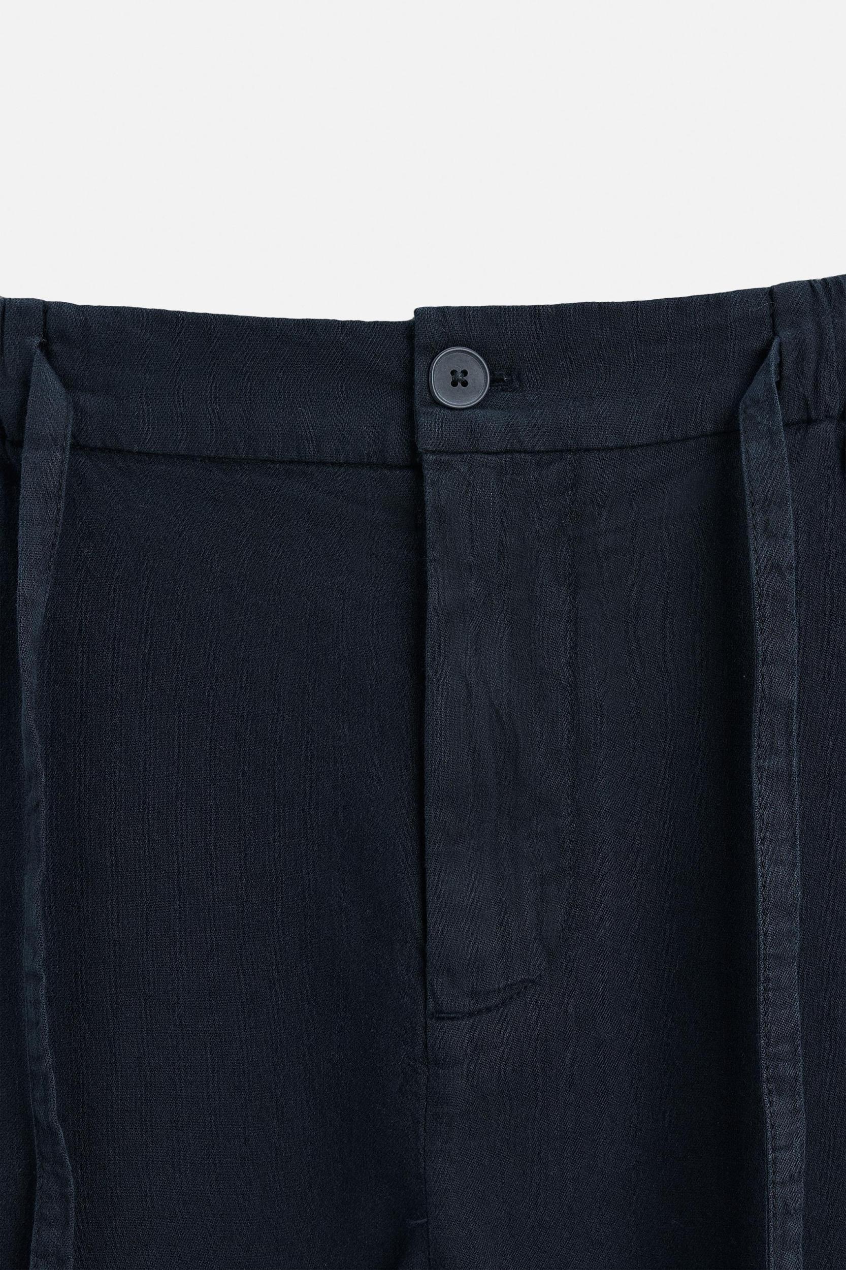COTTON-LINEN PANTS Product Image