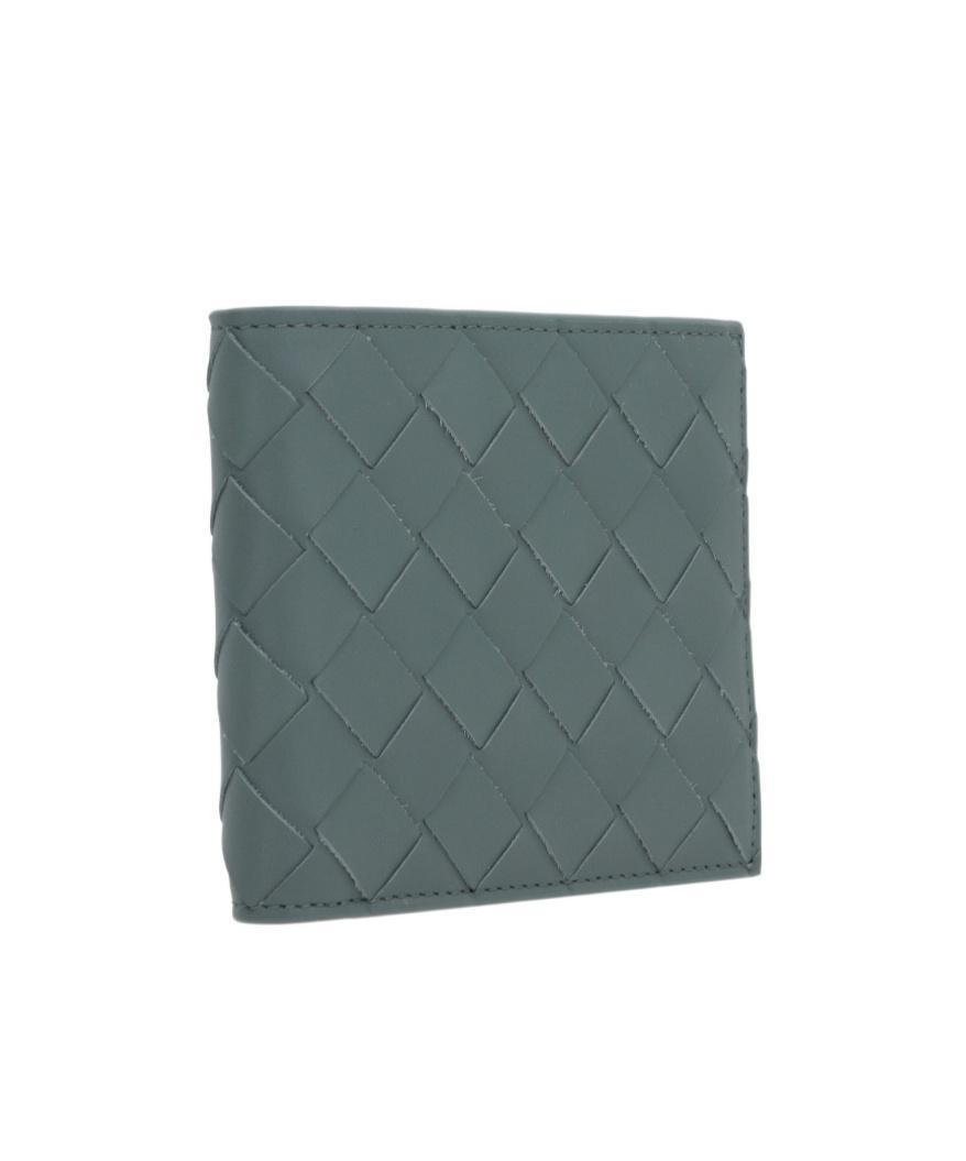 BOTTEGA VENETA Double-folded Wallet In Green Product Image