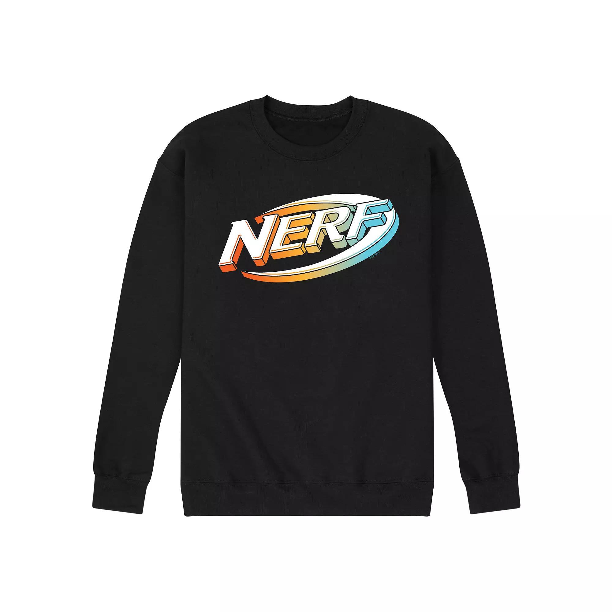 Men's Nerf 3D Logo Fleece Sweatshirt, Size: Small, Black Product Image