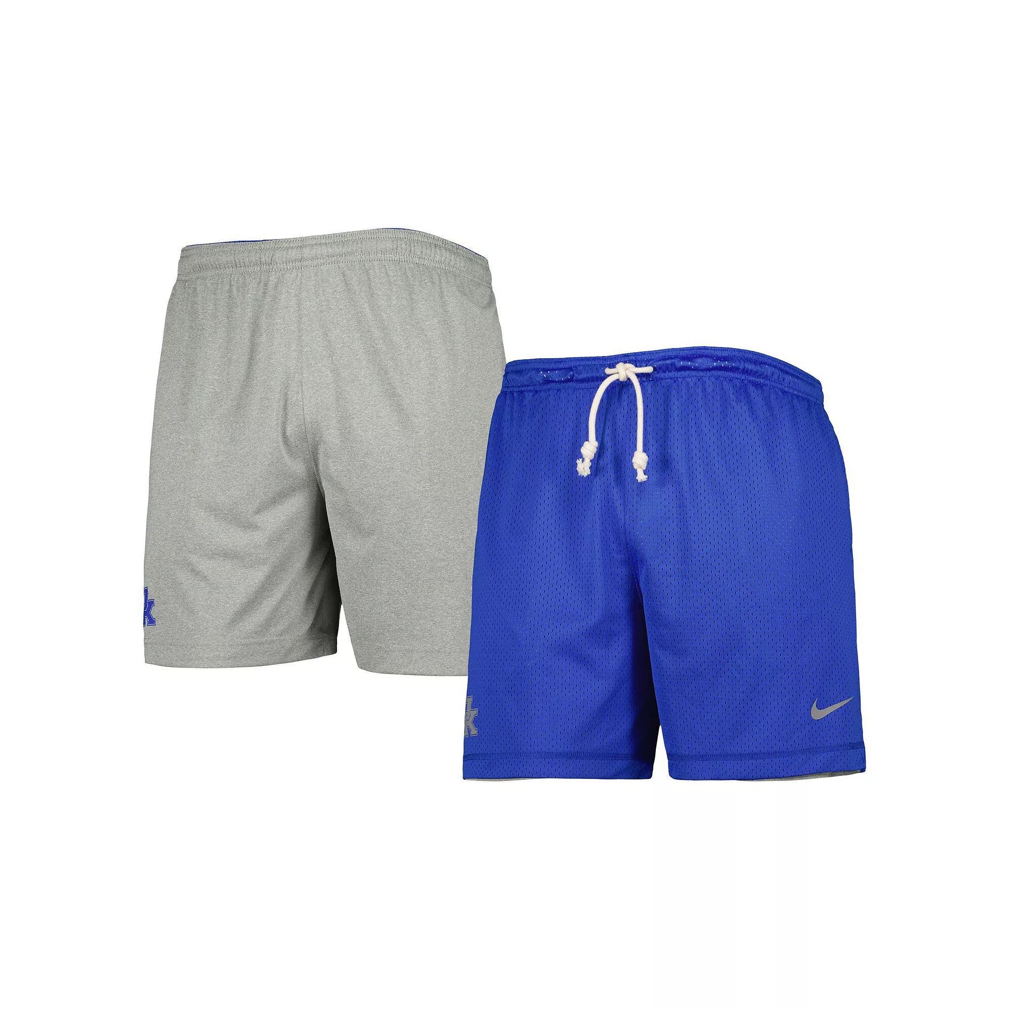 Men's Nike Royal/Gray Kentucky Wildcats Reversible Performance Shorts, Size: 2XL, Blue Product Image