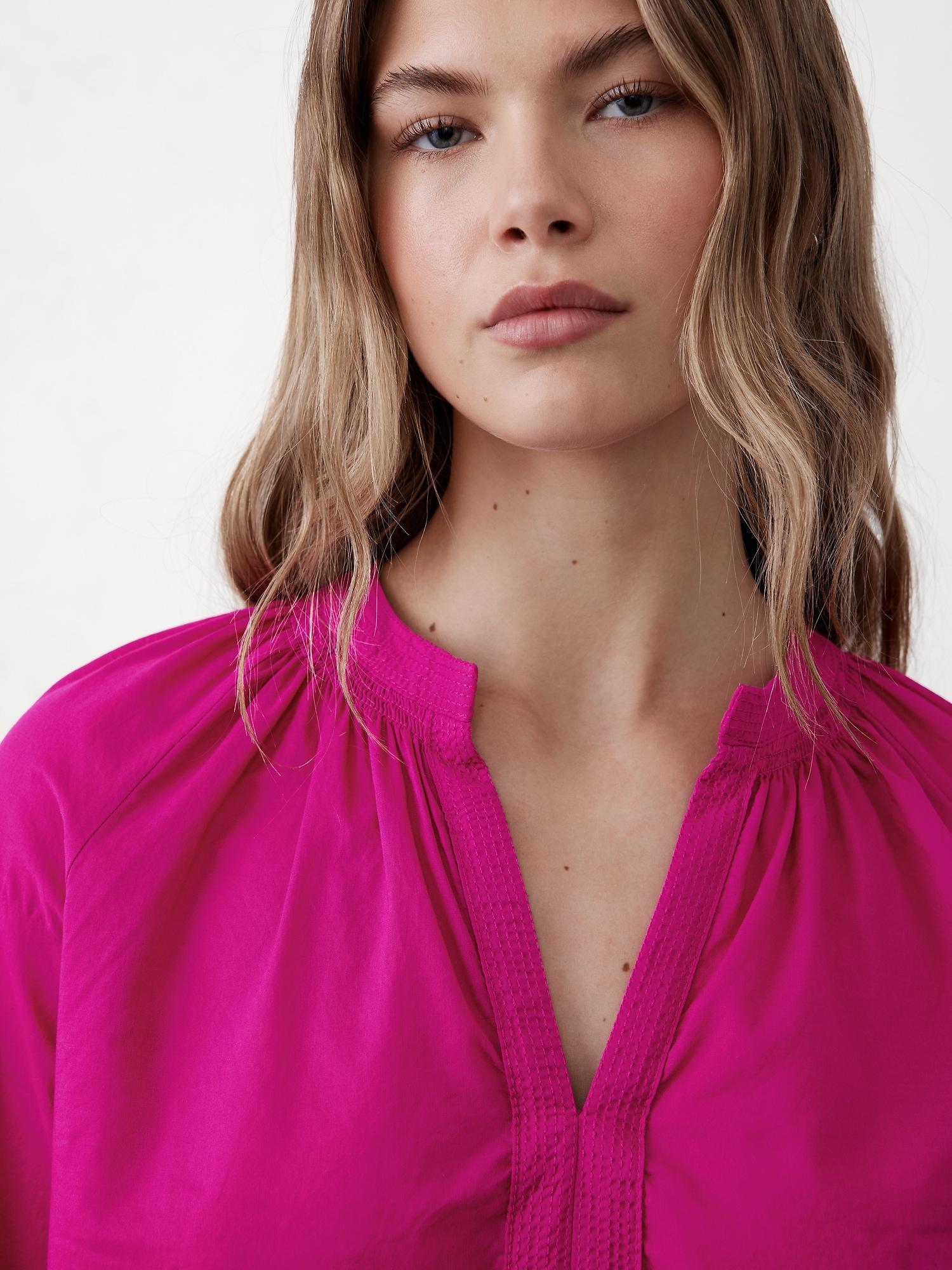 Sheer Trapunto Stitch Voile Top Product Image