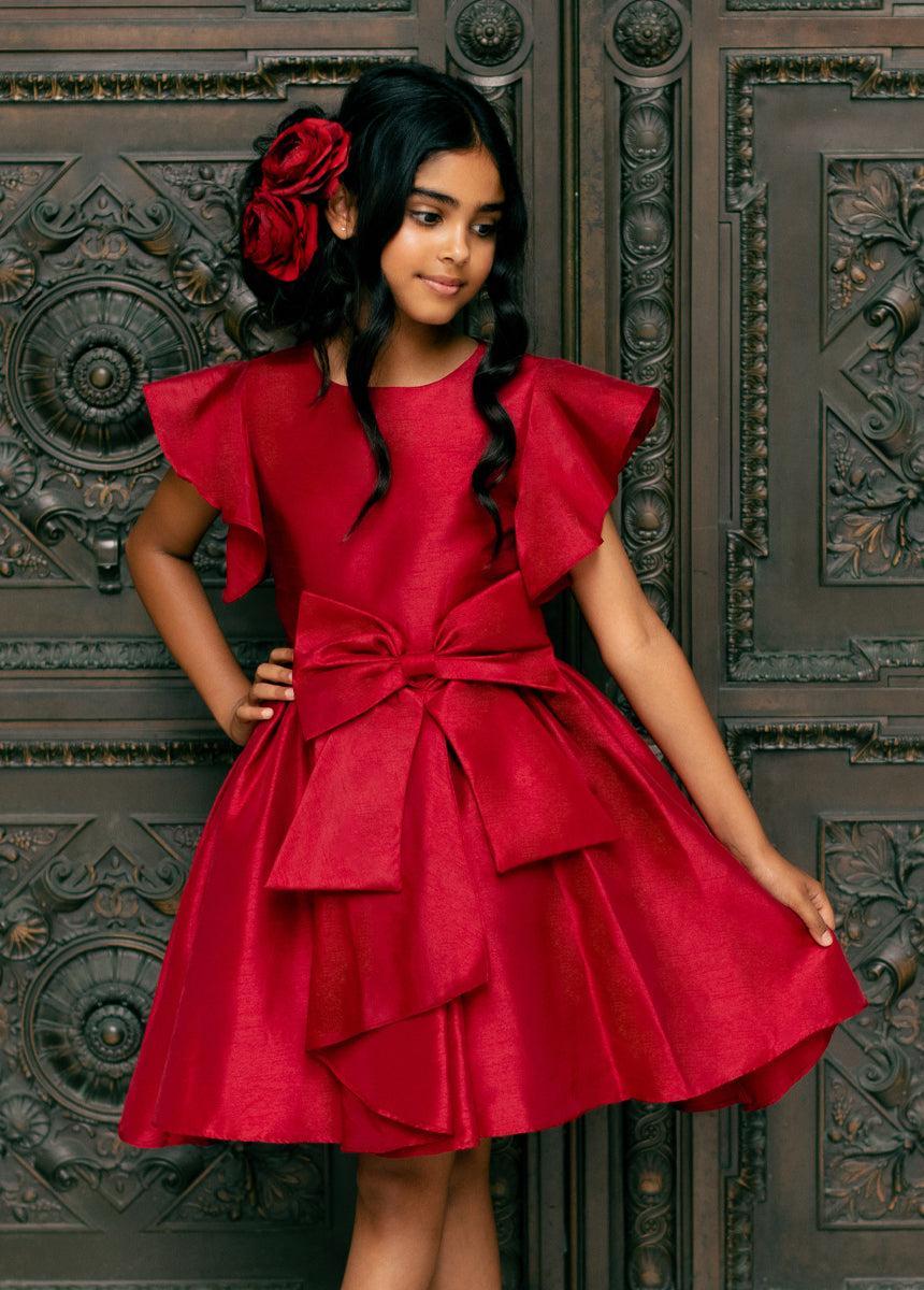 Camryn Dress in Scarlet Girls Product Image