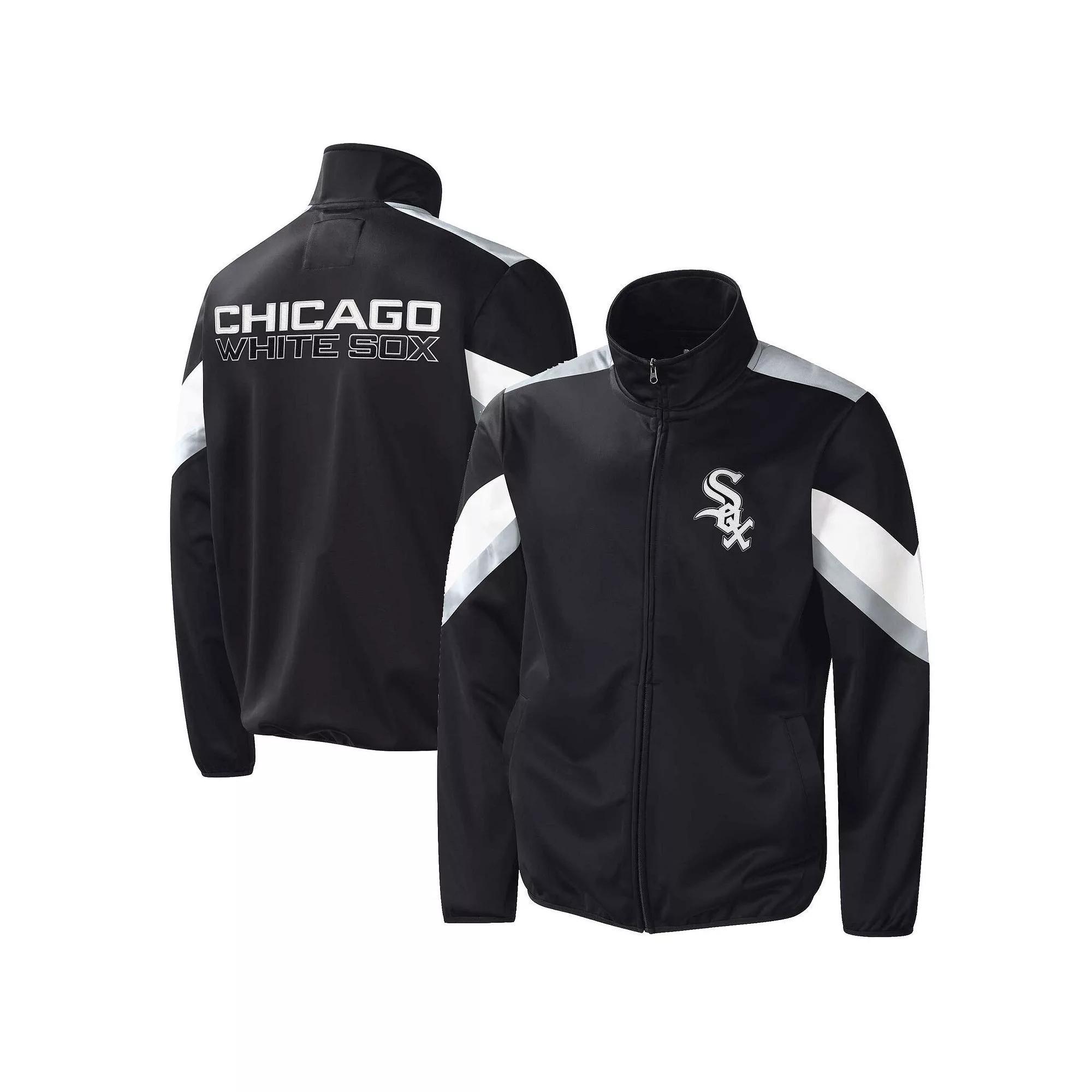 Men's G-III Sports by Carl Banks Black Chicago White Sox Earned Run Full-Zip Jacket,  Product Image