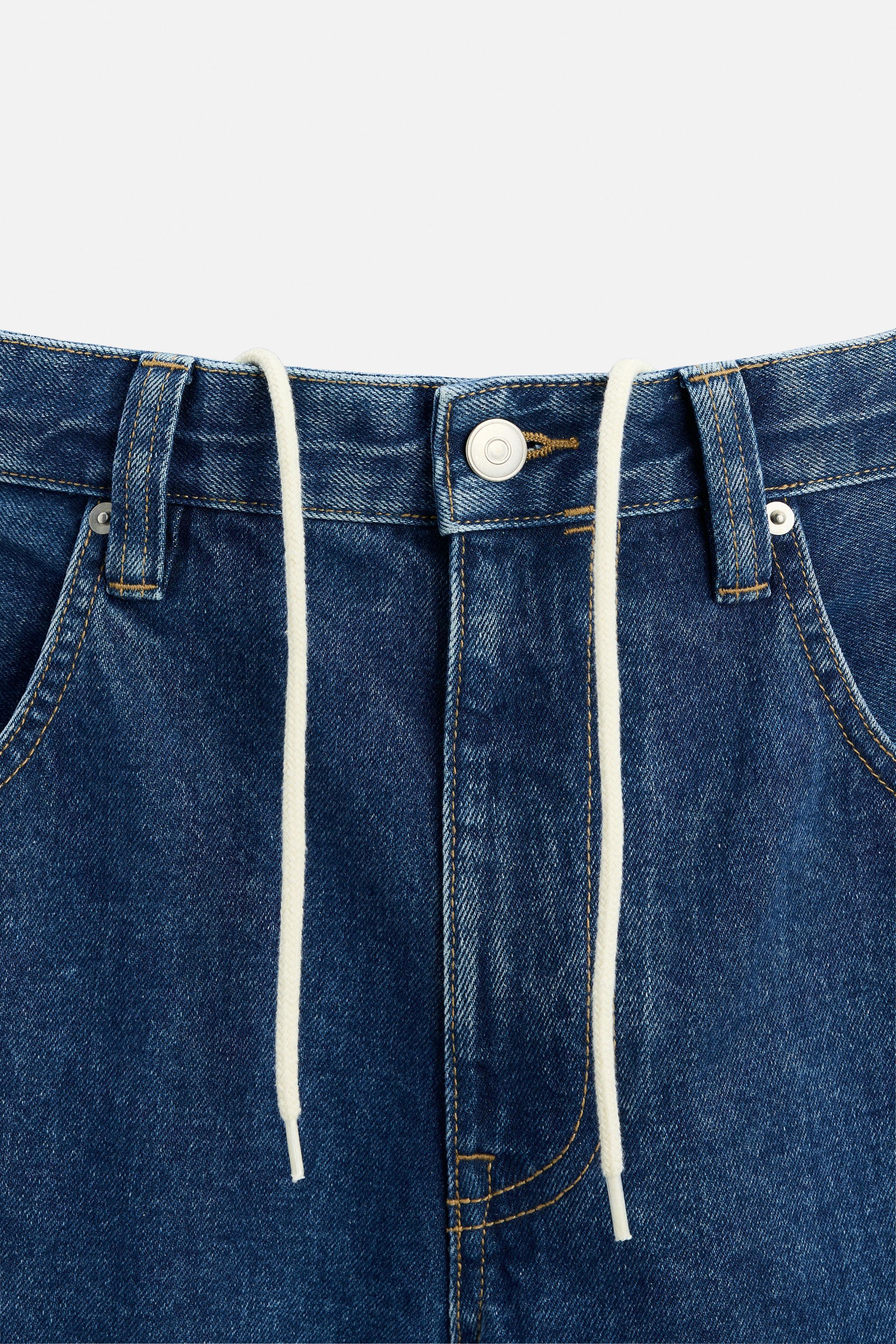 BAGGY DRAWSTRING JEANS Product Image