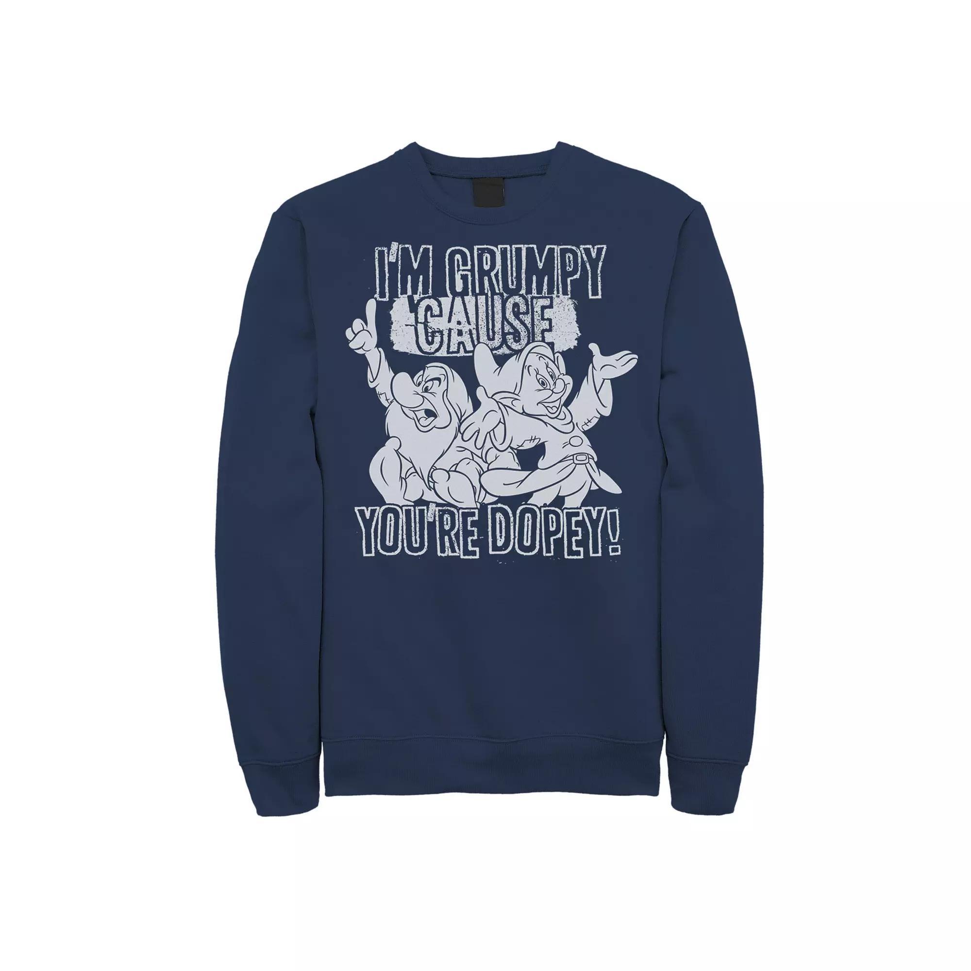 Disney's Snow White Grumpy Cause You're Dopey Men's Sweatshirt,  Product Image
