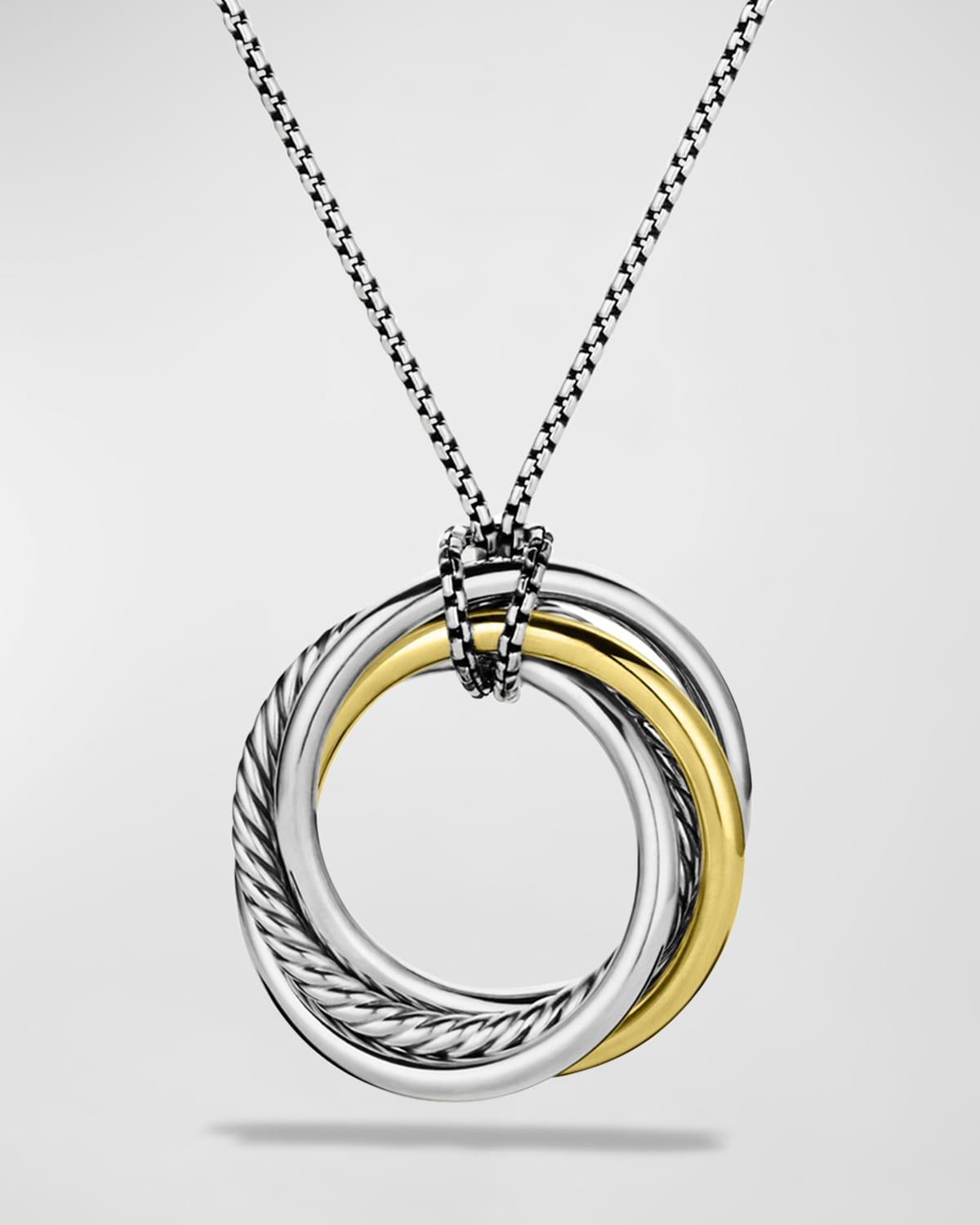 Crossover Pendant with Gold on Chain Product Image