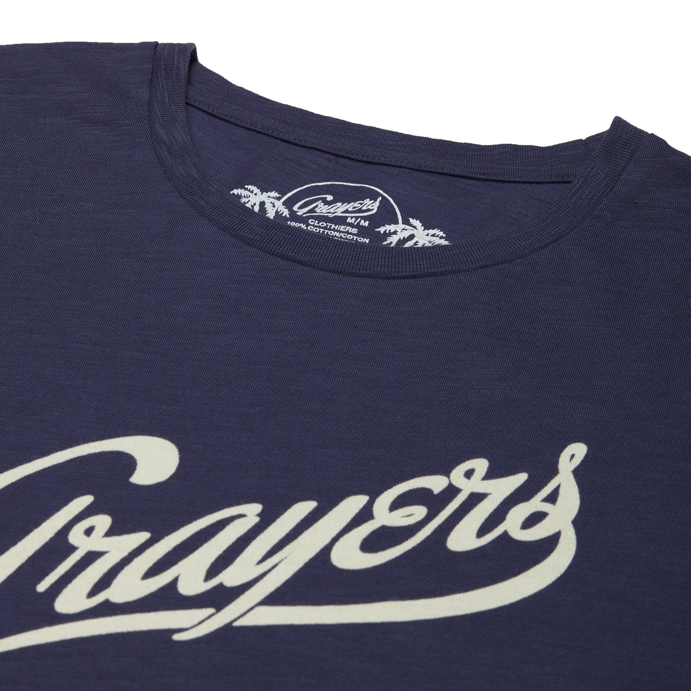 Grayers Print Tee - Night Shadow Blue Product Image