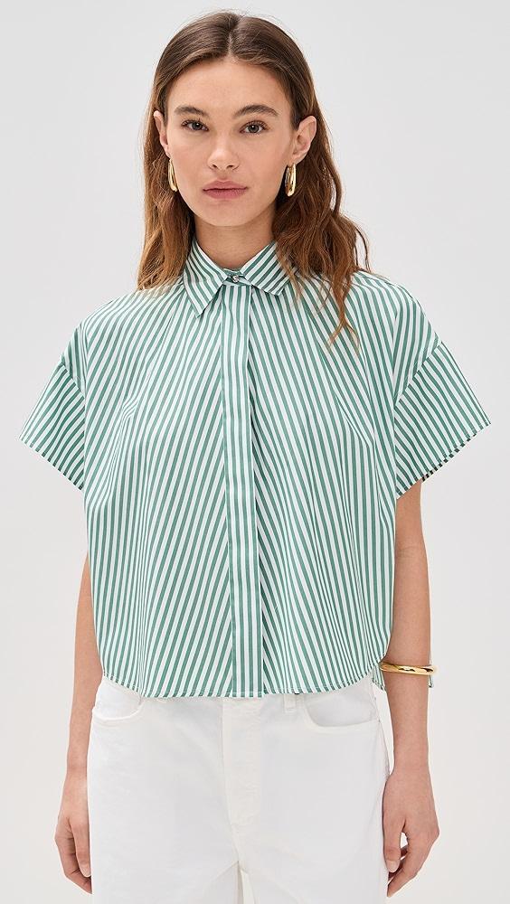 rag & bone Martha Poplin Top | Shopbop Product Image