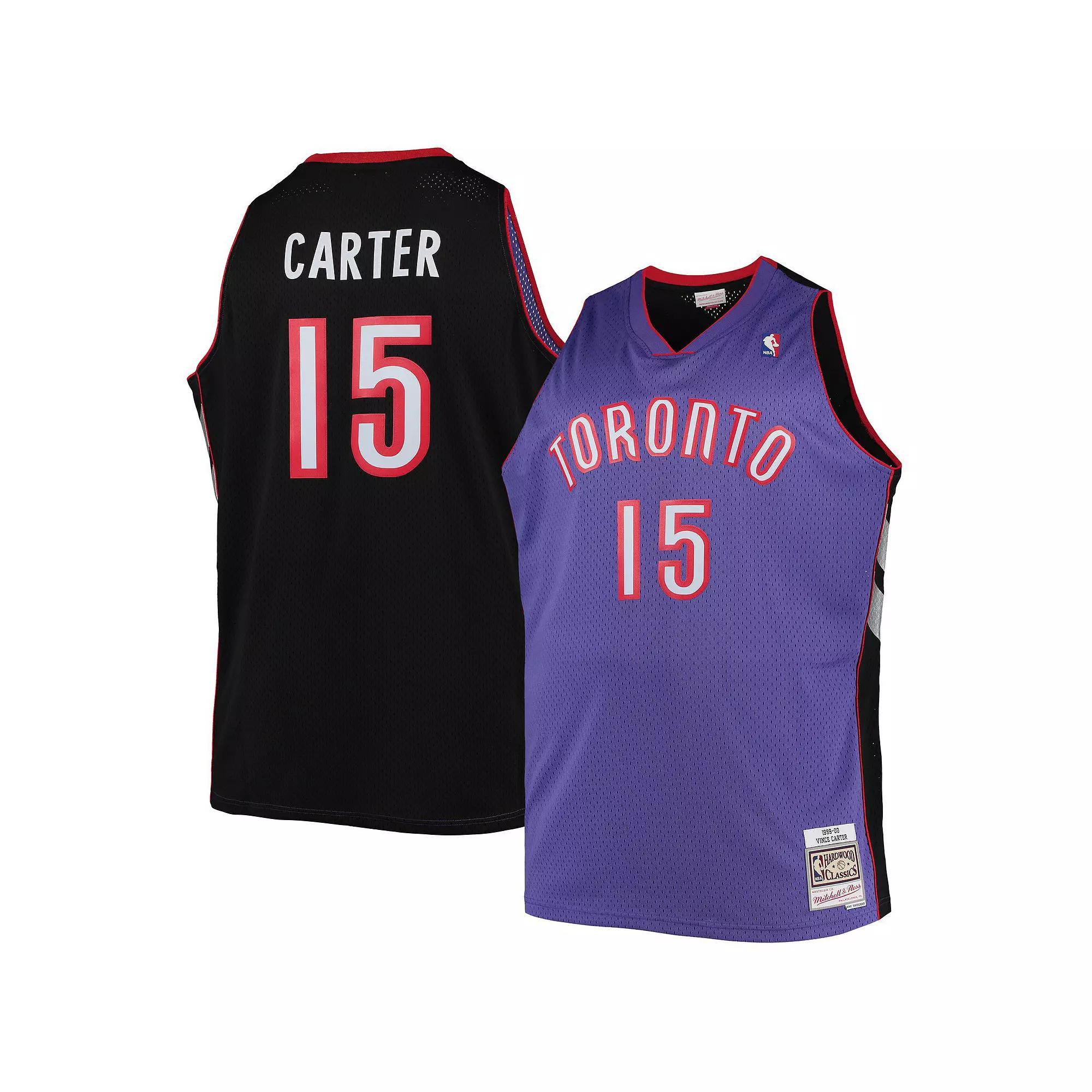 Men's Mitchell & Ness Vince Carter Purple Toronto Raptors Big & Tall 1999/00 Hardwood Classics Swingman Jersey, Size: 4XB, Rpt Purple Product Image