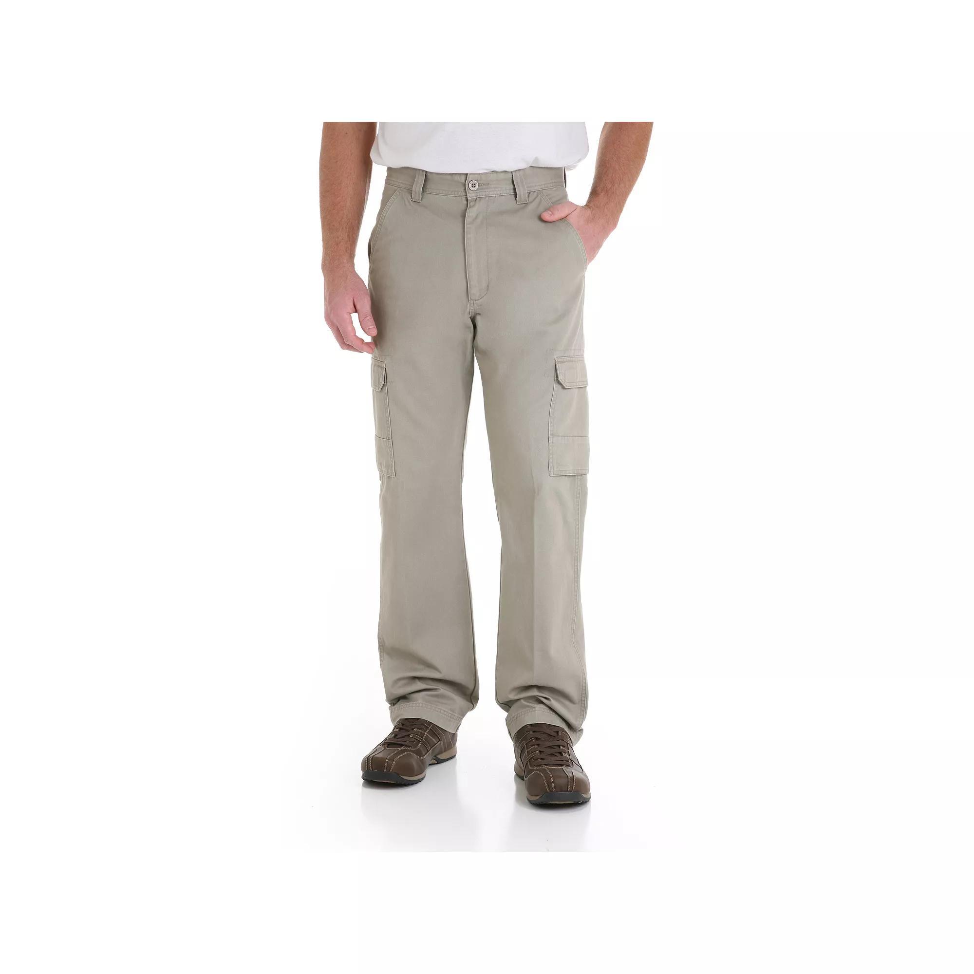 Men's Wrangler Twill Cargo Pants, Size: 34X34, Burlap Product Image