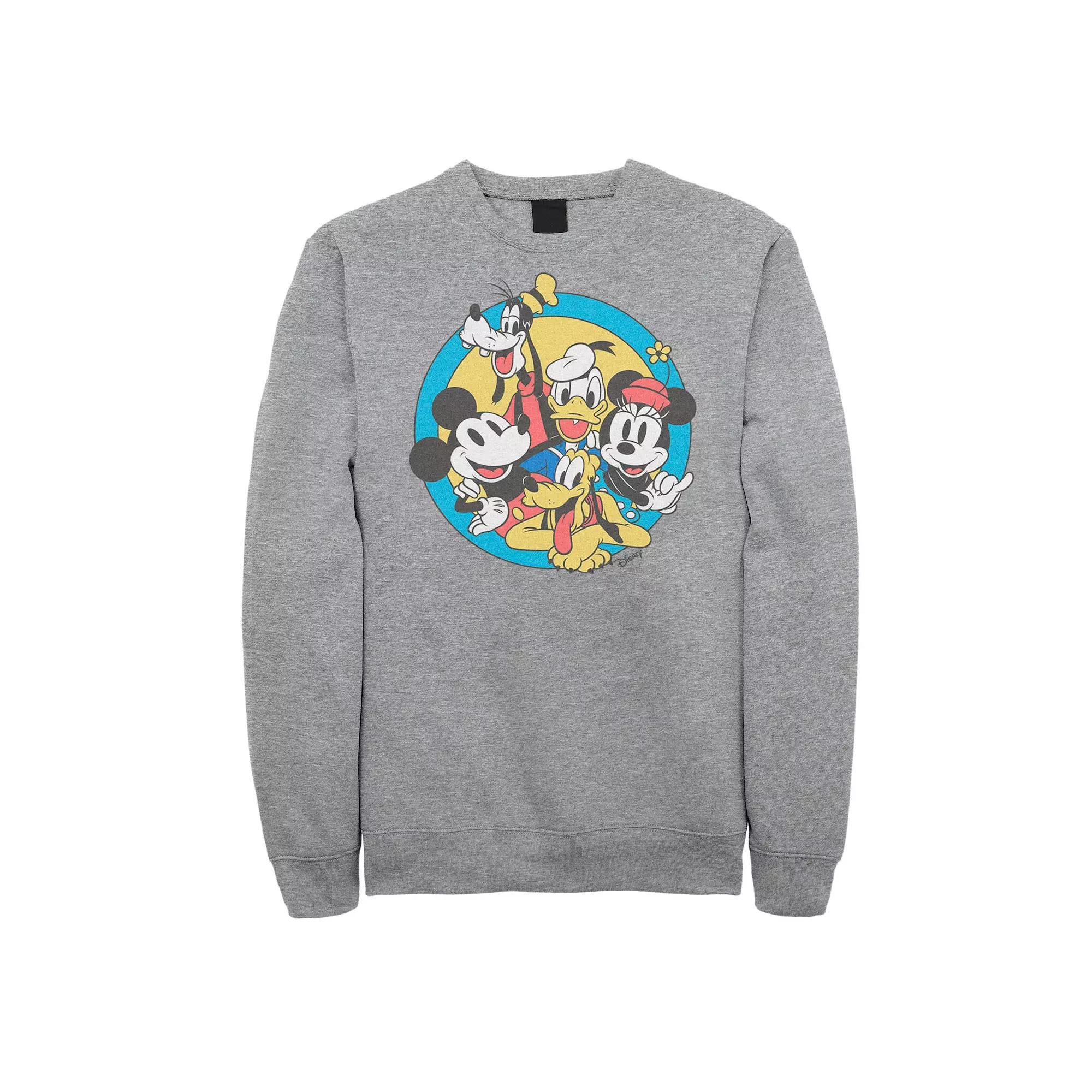 Disney's Mickey Mouse & Friends Big & Tall Retro Group Shot Graphic Fleece, Men's,  Product Image