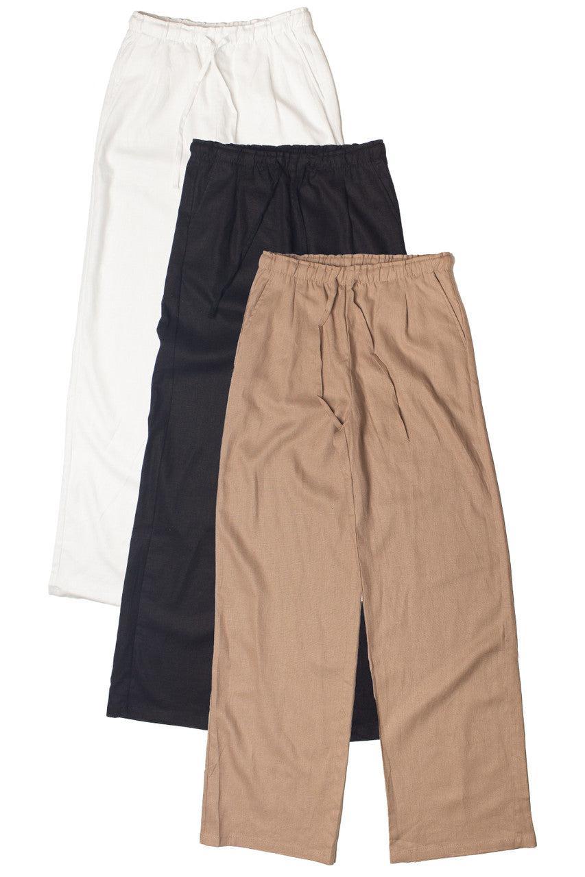 Linen Drawstring Pants Product Image
