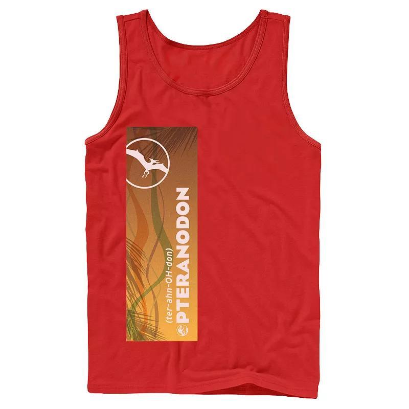 Mens Jurassic World Pteranodon Right Panel Tank Top Product Image