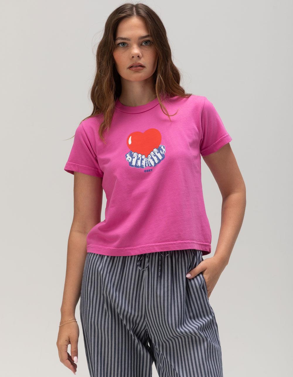 OBEY Pure Love Womens Tee - PINK Product Image
