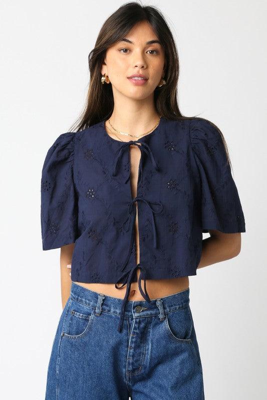 Ciera Tie Front Top Product Image