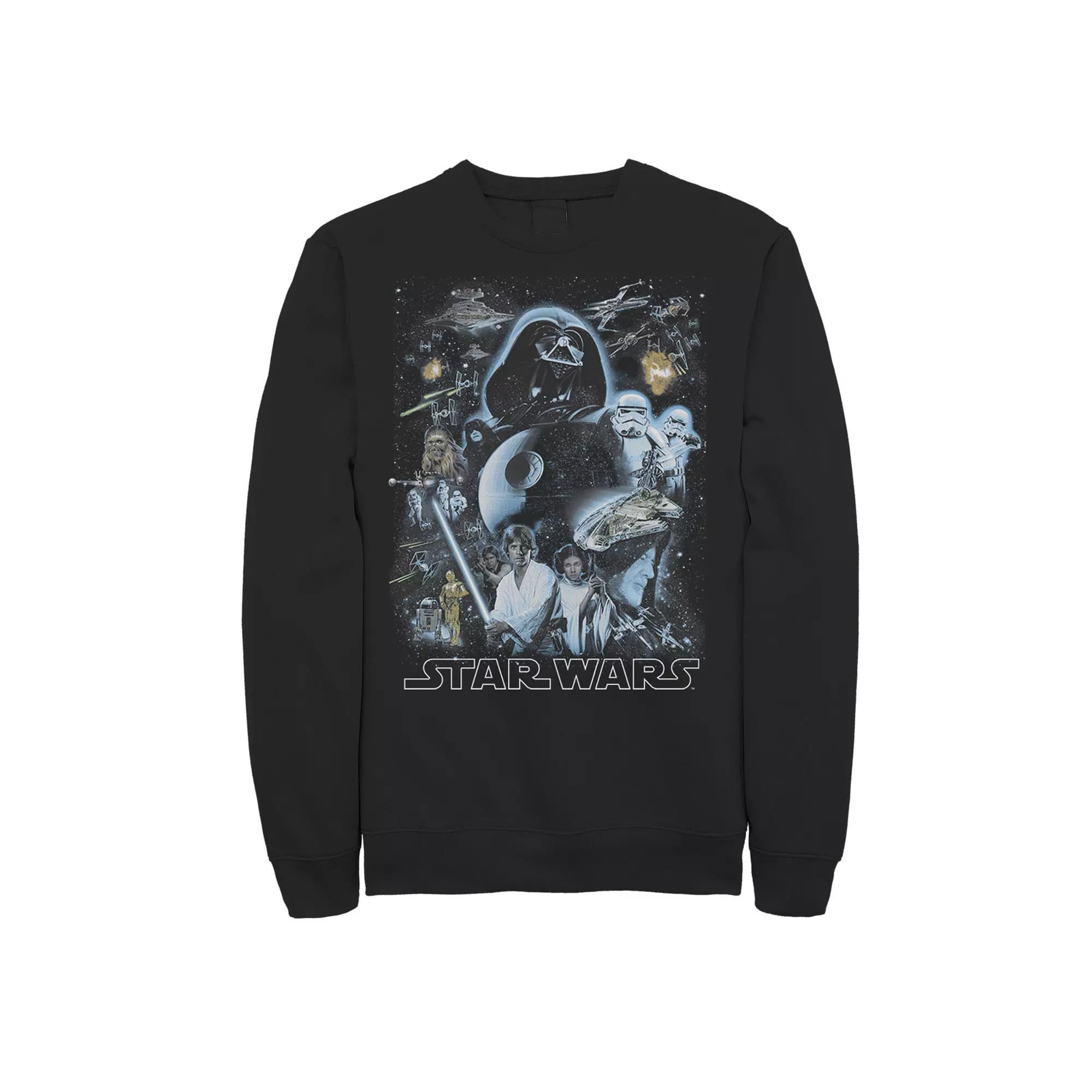 Men's Star Wars Galaxy Of Stars Poster Sweatshirt,  Product Image