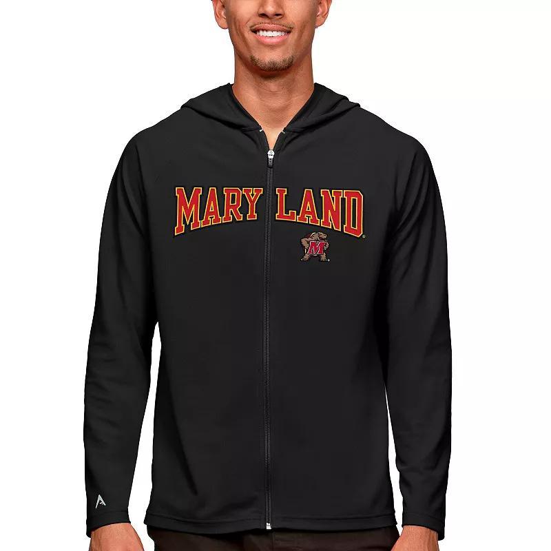 Mens Antigua Texas Tech Raiders Wordmark Legacy Full-Zip Hoodie Product Image