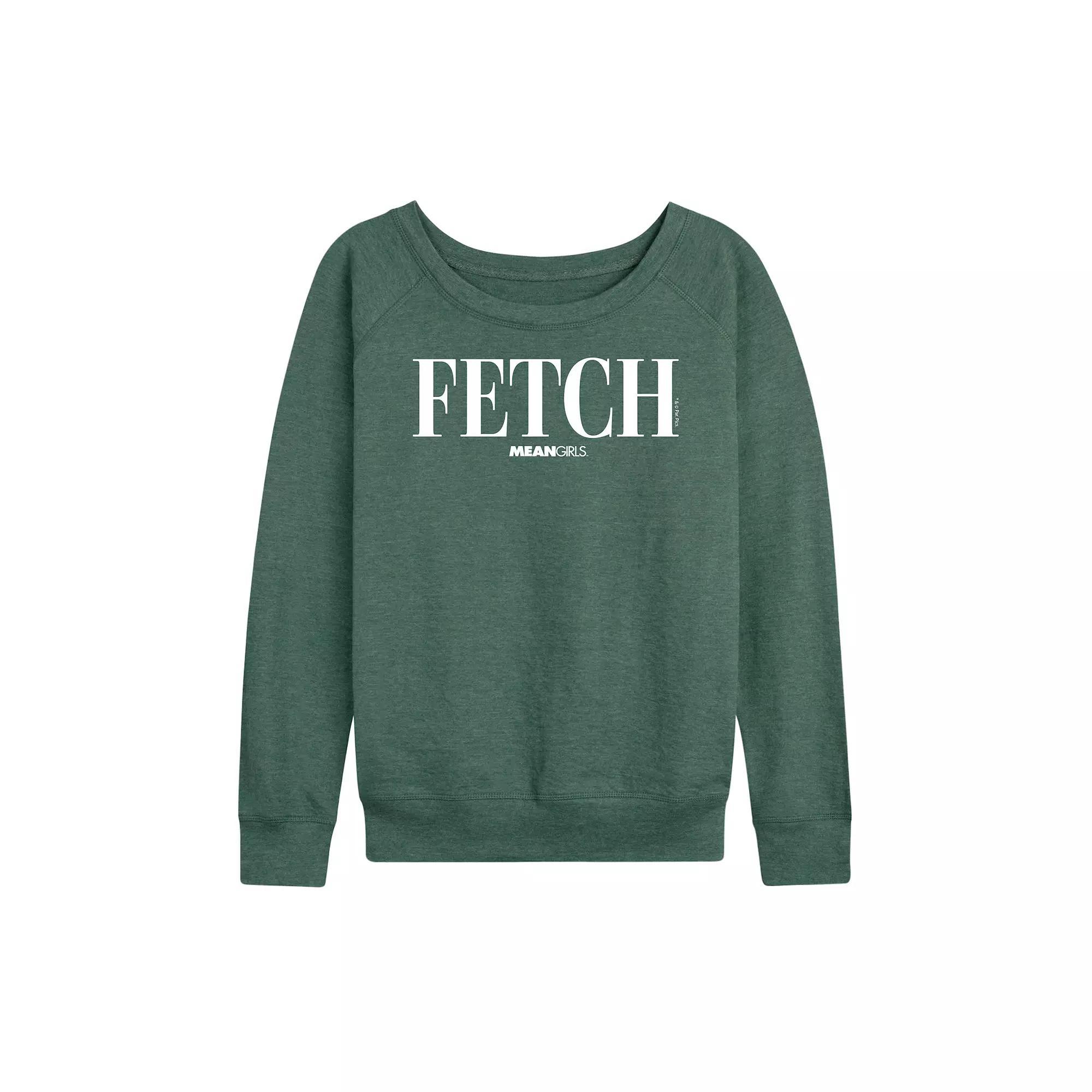 Women's Mean Girls Fetch French Terry Long Sleeve Tee,  Product Image