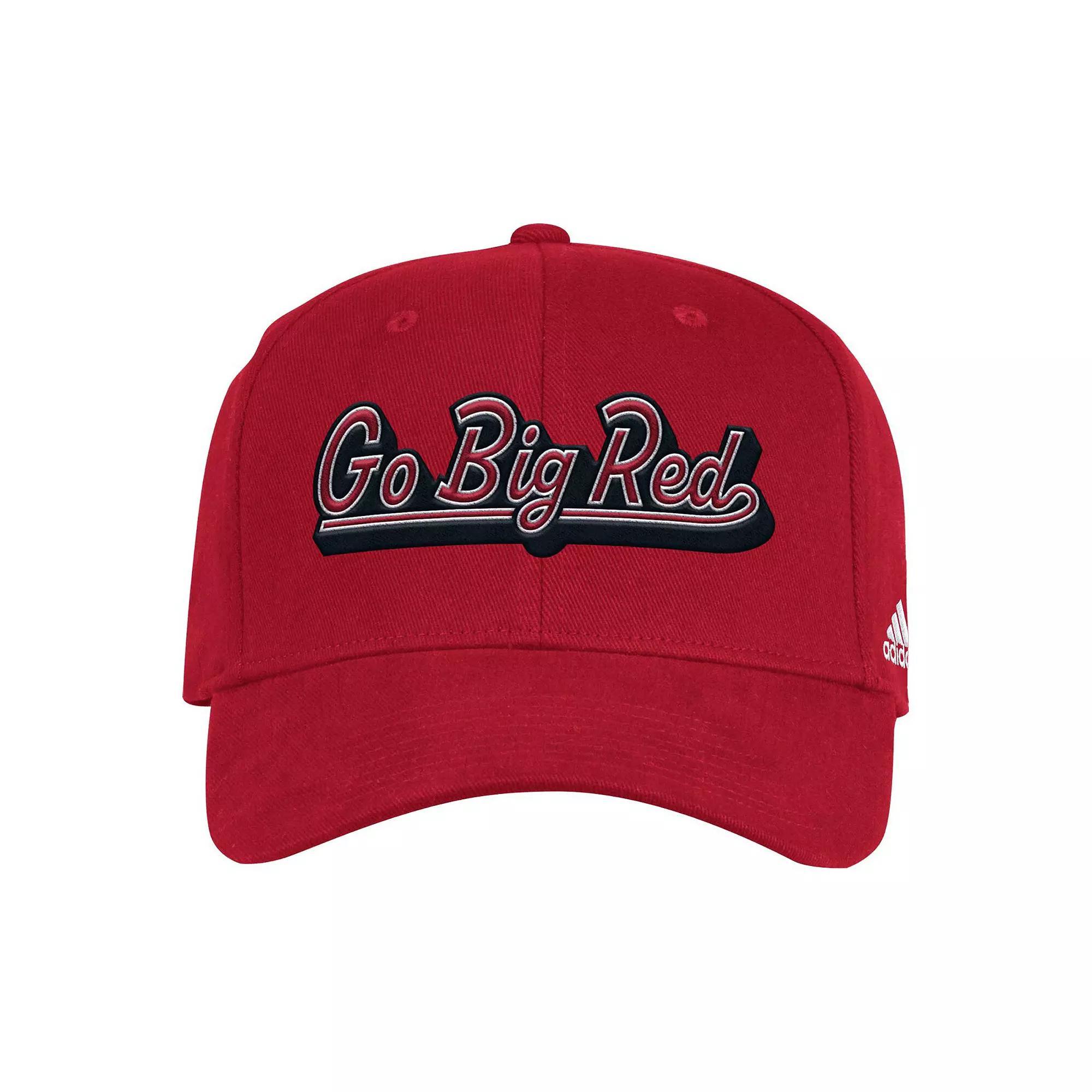 Men's adidas Scarlet Nebraska Huskers Chant Flex Hat,  Product Image