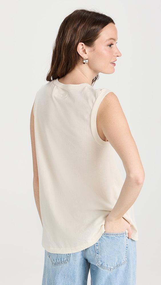 THE GREAT. The Sleeveless Crew Tank | Shopbop Product Image