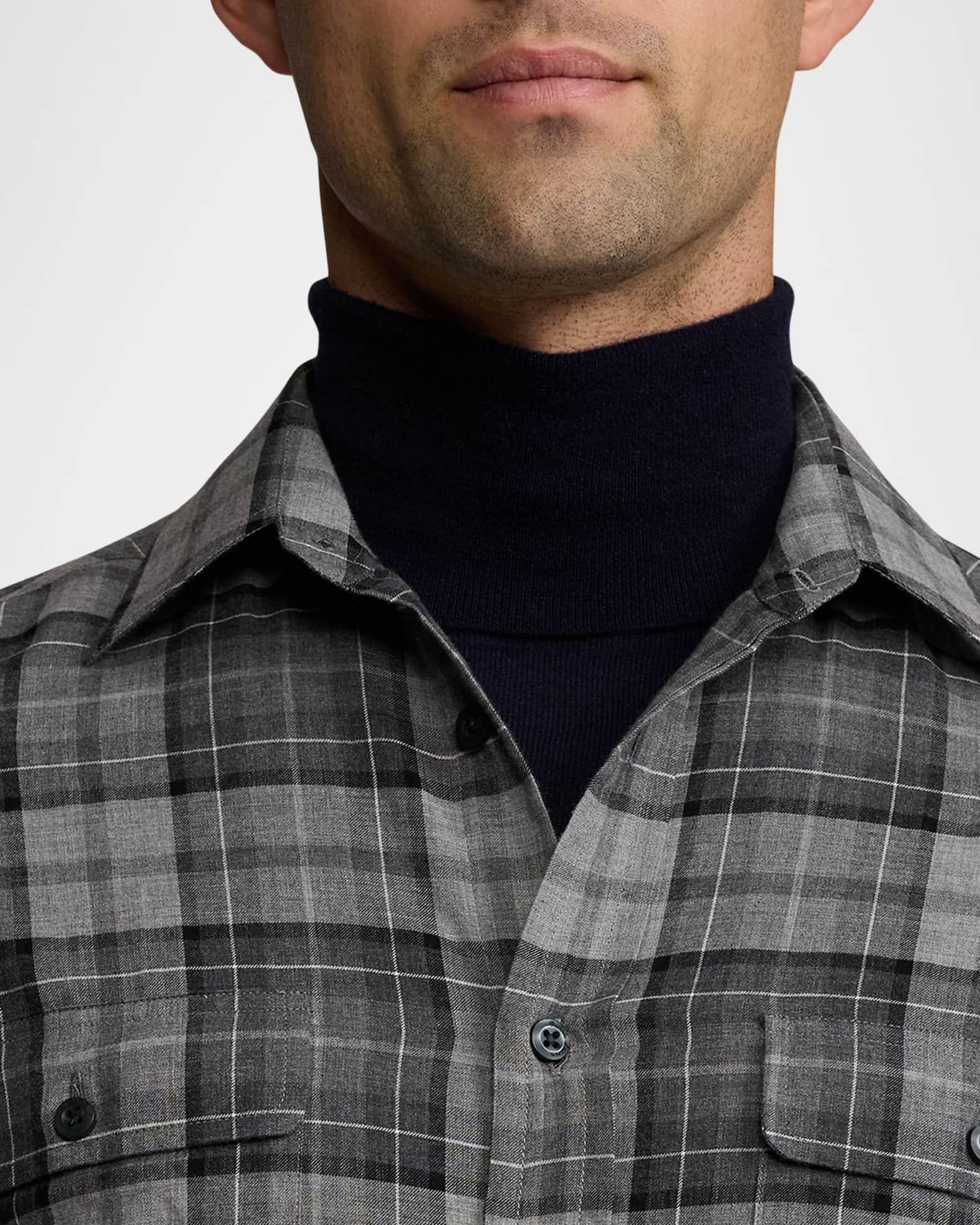 Men's Plaid Twill Shirt Product Image