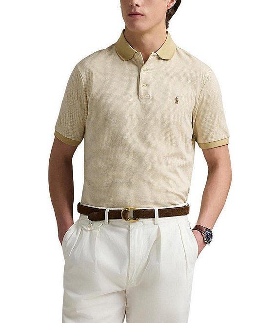 Polo Ralph Lauren Classic Houndstooth Jersey Short Sleeve Polo Shirt Product Image
