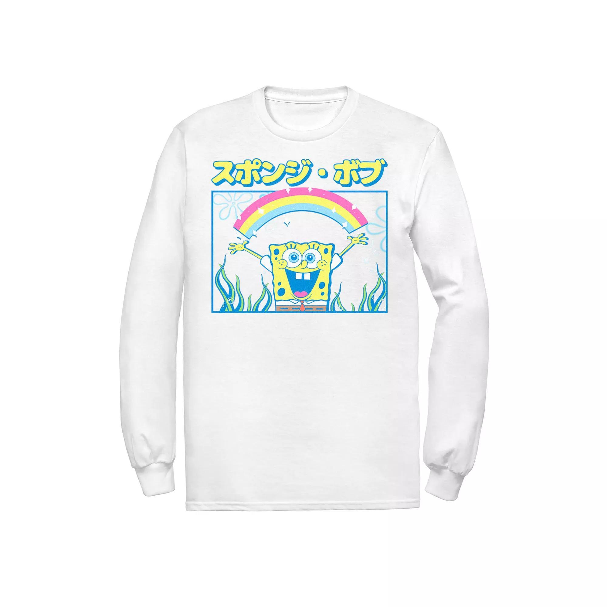Men's Nickelodeon SpongeBob SquarePants Rainbow Kanji Poster Tee,  Product Image