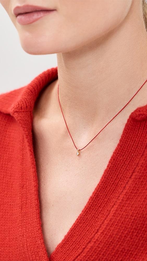 Chan Luu Silk Chord Necklace with Diamond | Shopbop Product Image