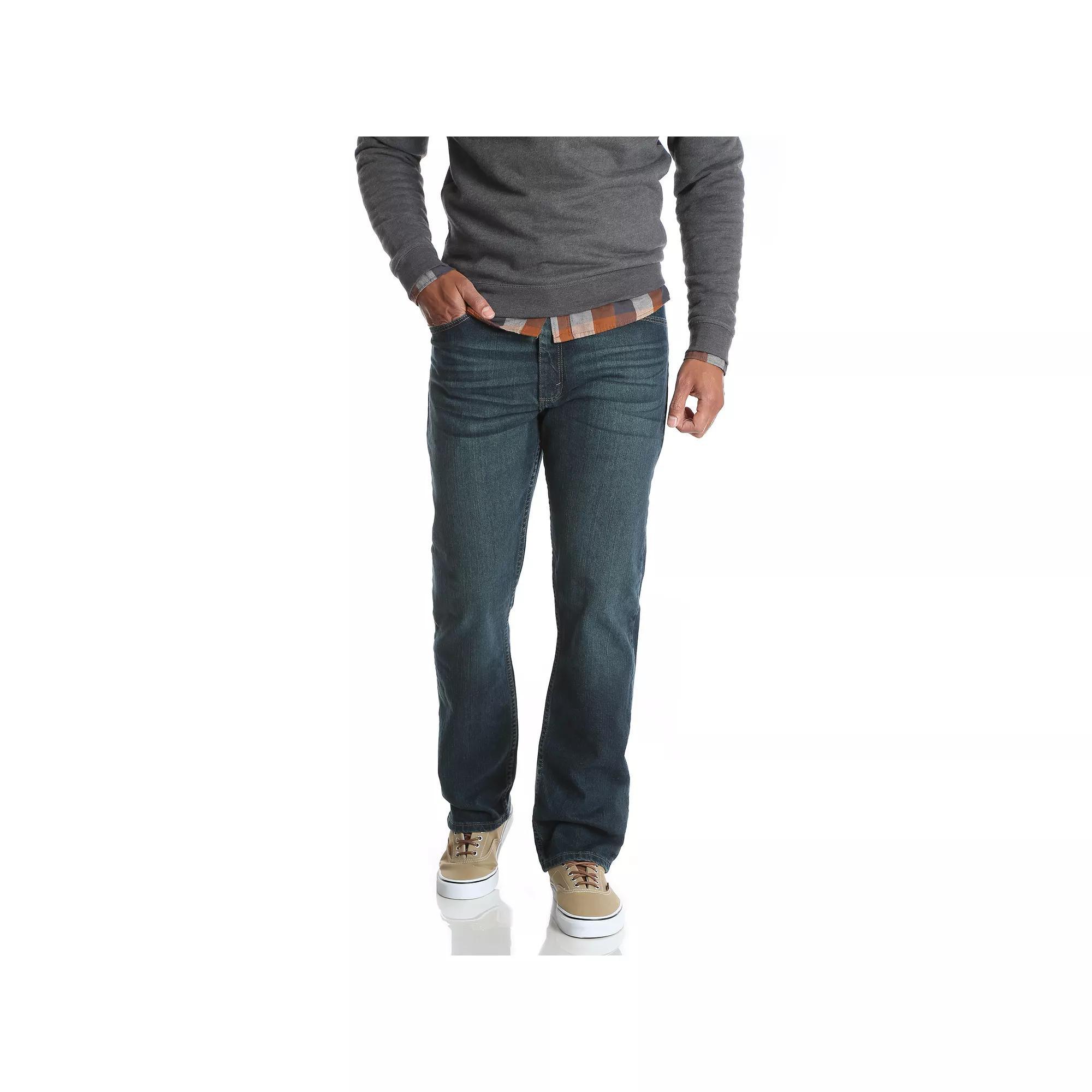 Men's Wrangler Regular-Fit Advanced Comfort Jeans, Size: 38X29, Blackened Blue Product Image