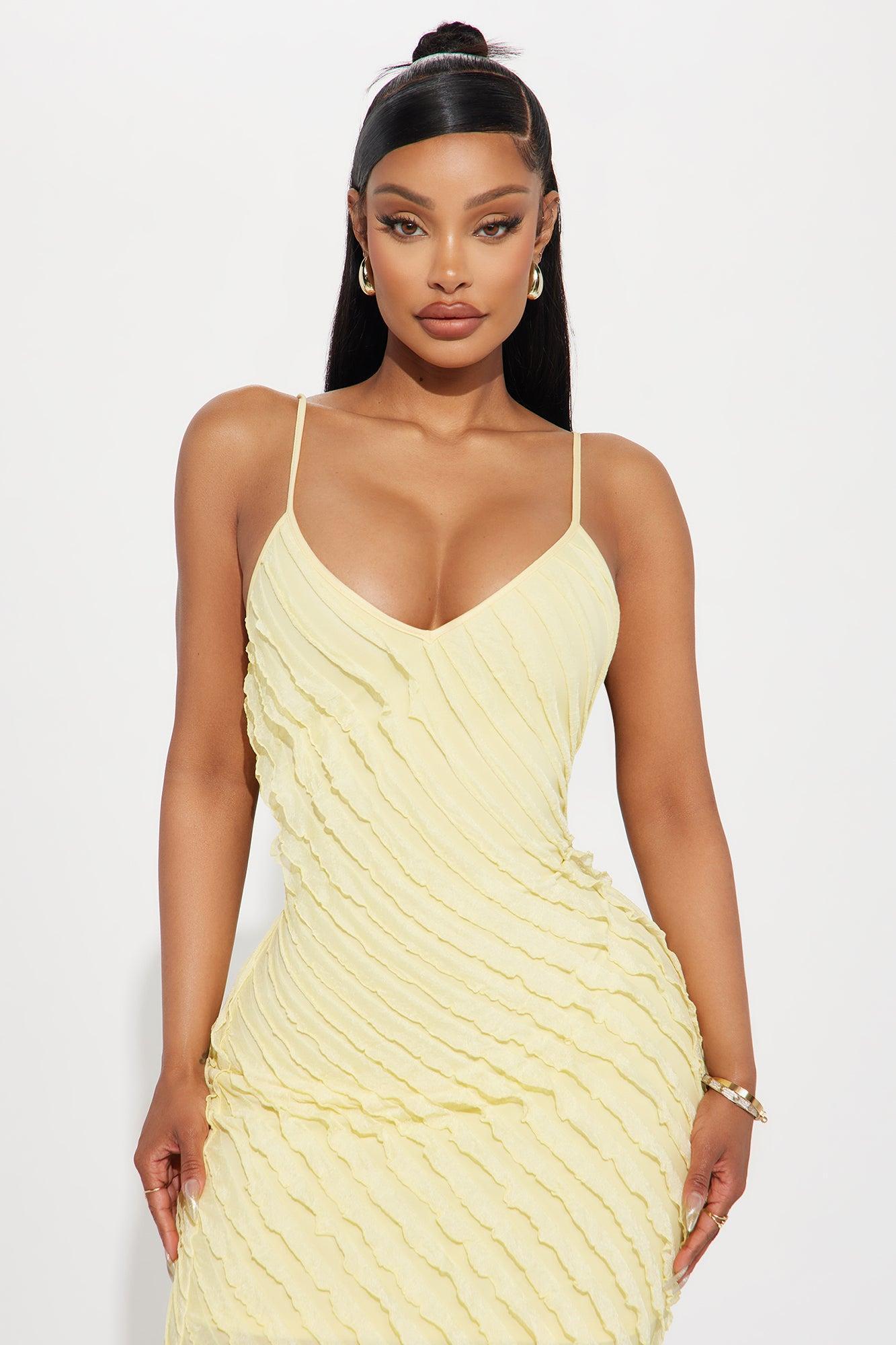 Time To Cool Off Maxi Dress - Yellow Product Image