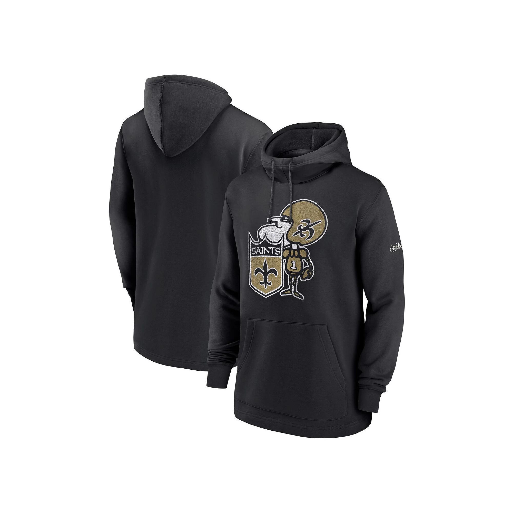 Men's Nike Black New Orleans Saints Classic Pullover Hoodie, Size: XL Product Image