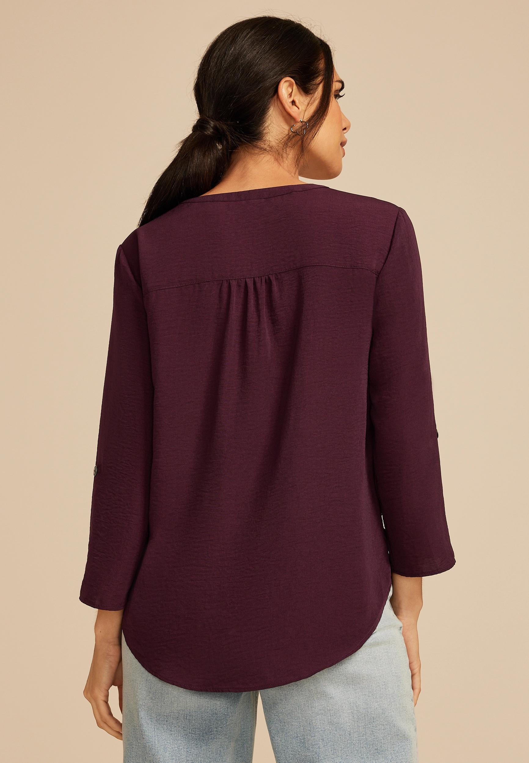 Atwood 3/4 Sleeve Popover Blouse Product Image