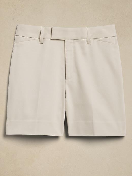 Linen-Blend Cropped Shell Product Image