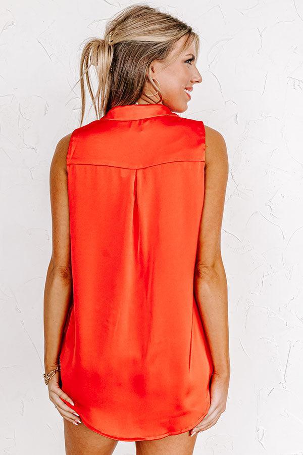 Martini Nights Shift Top In Scarlet Product Image