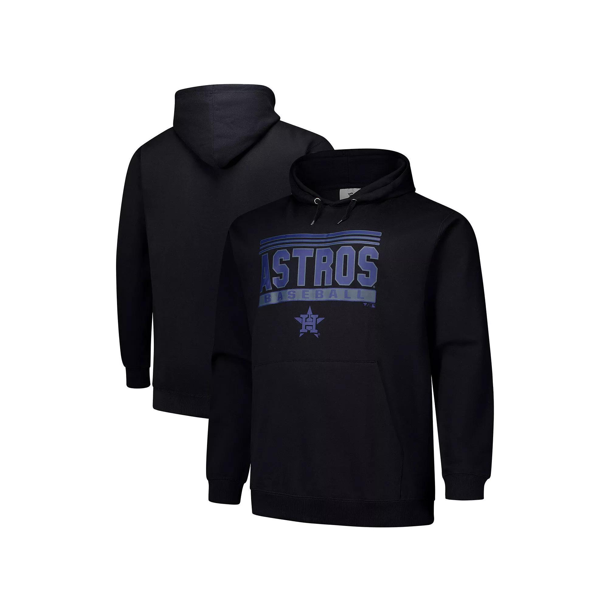 Men's Black Houston Astros Stack Fleece Pullover Hoodie,  Product Image