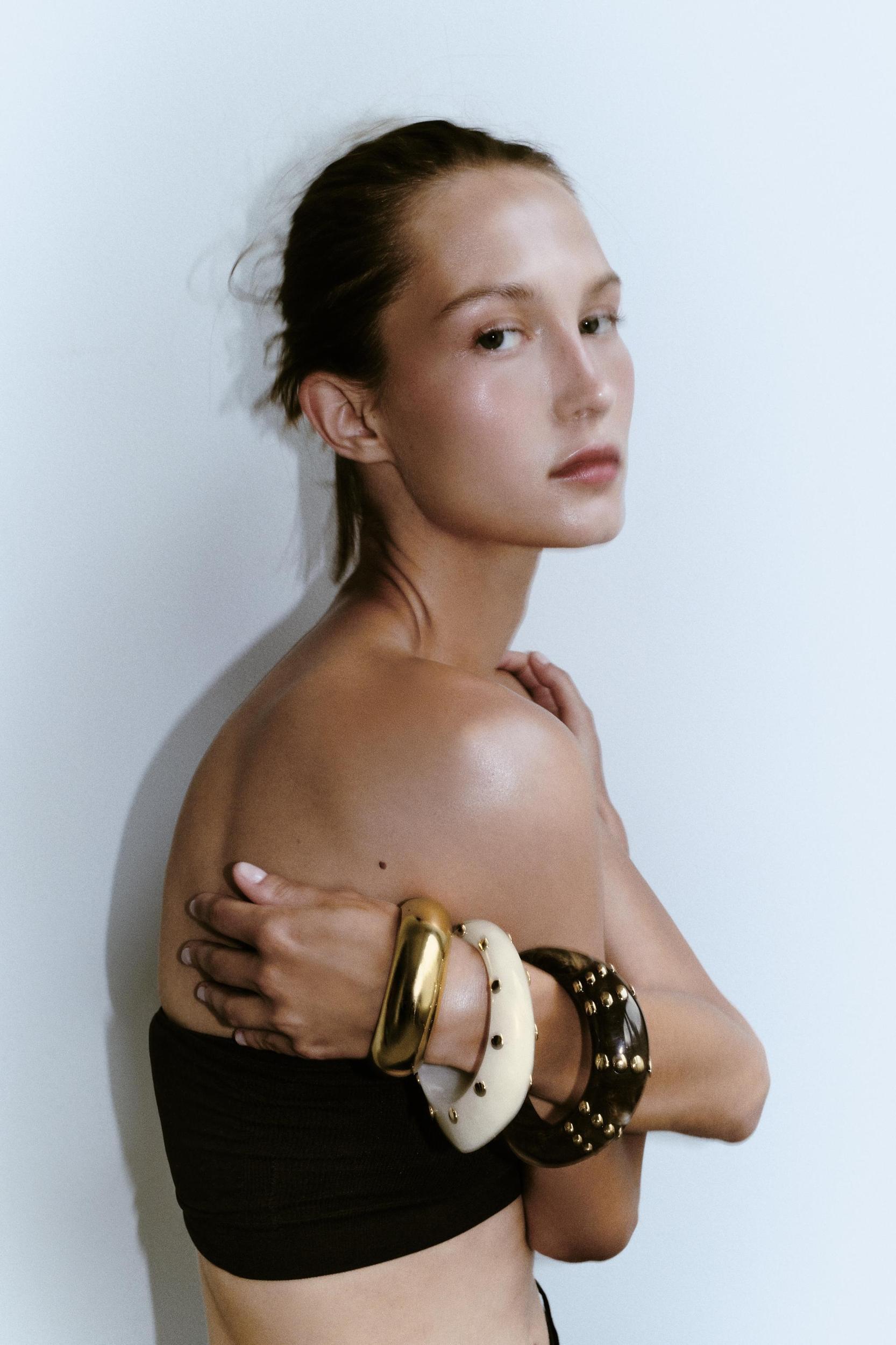 3-PACK OF RESIN STUDDED BANGLES Product Image