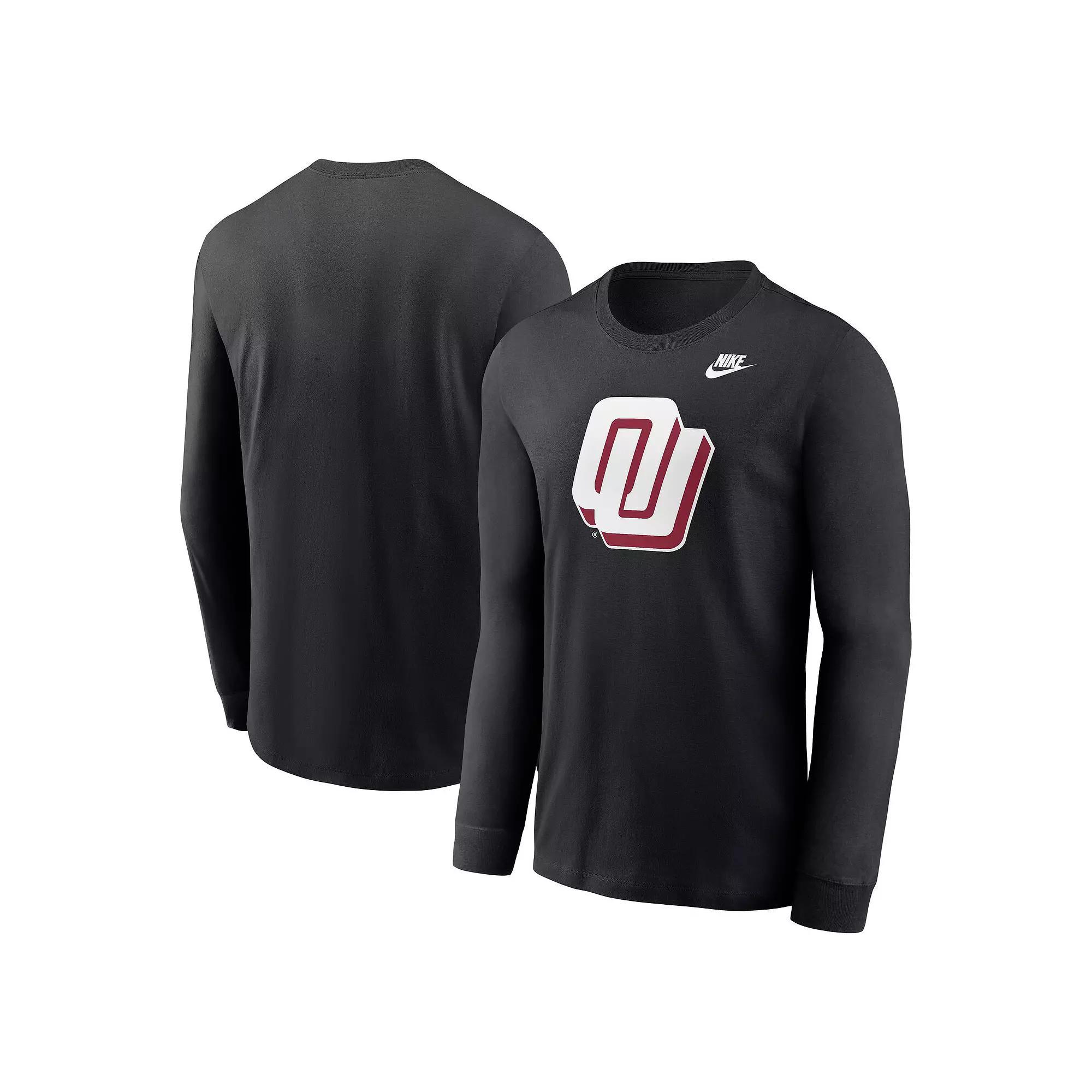 Men's Nike Black Oklahoma Sooners Alternate Logo Long Sleeve T-Shirt,  Product Image