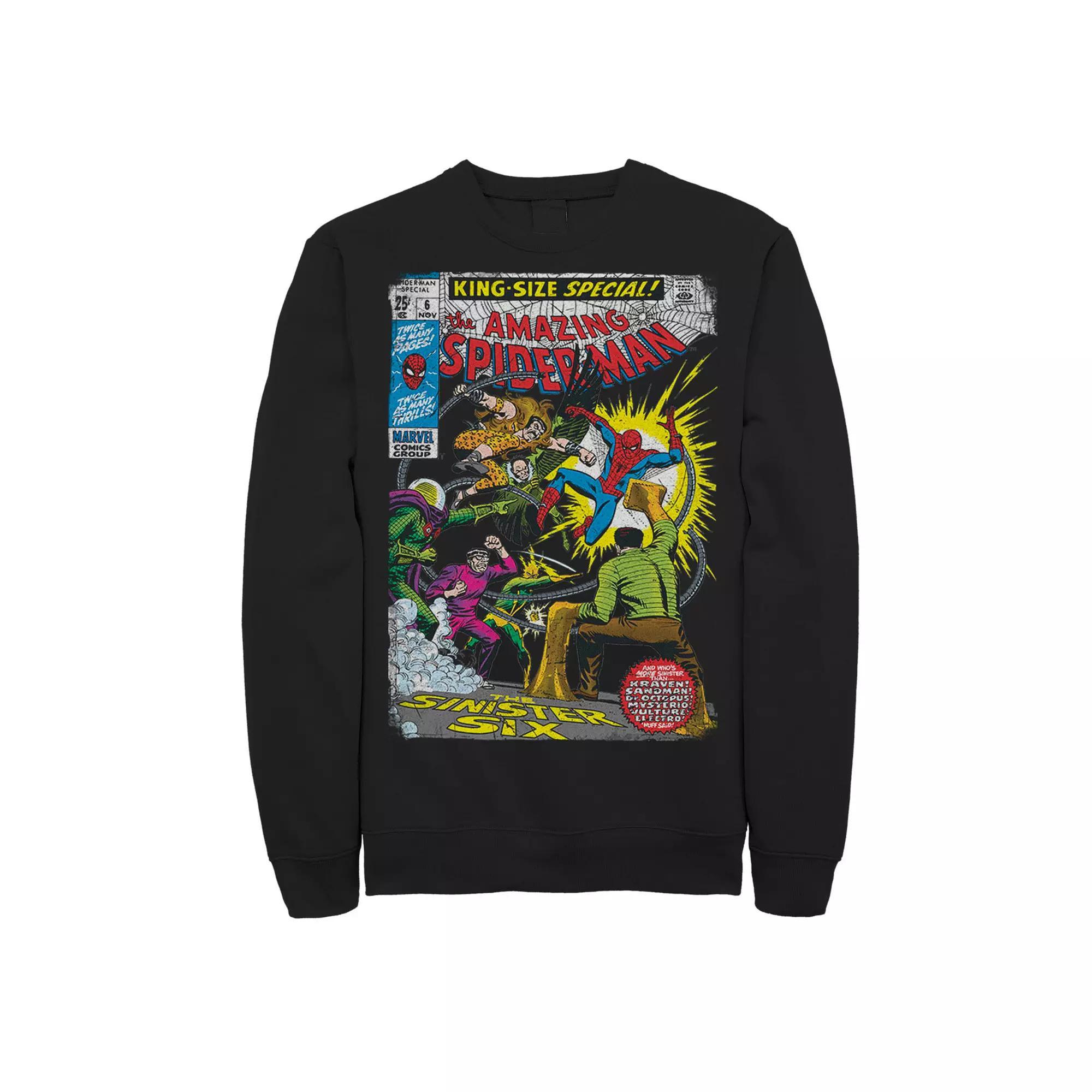 Men's Marvel Spider-Man Sinister Six Comic Sweatshirt,  Product Image
