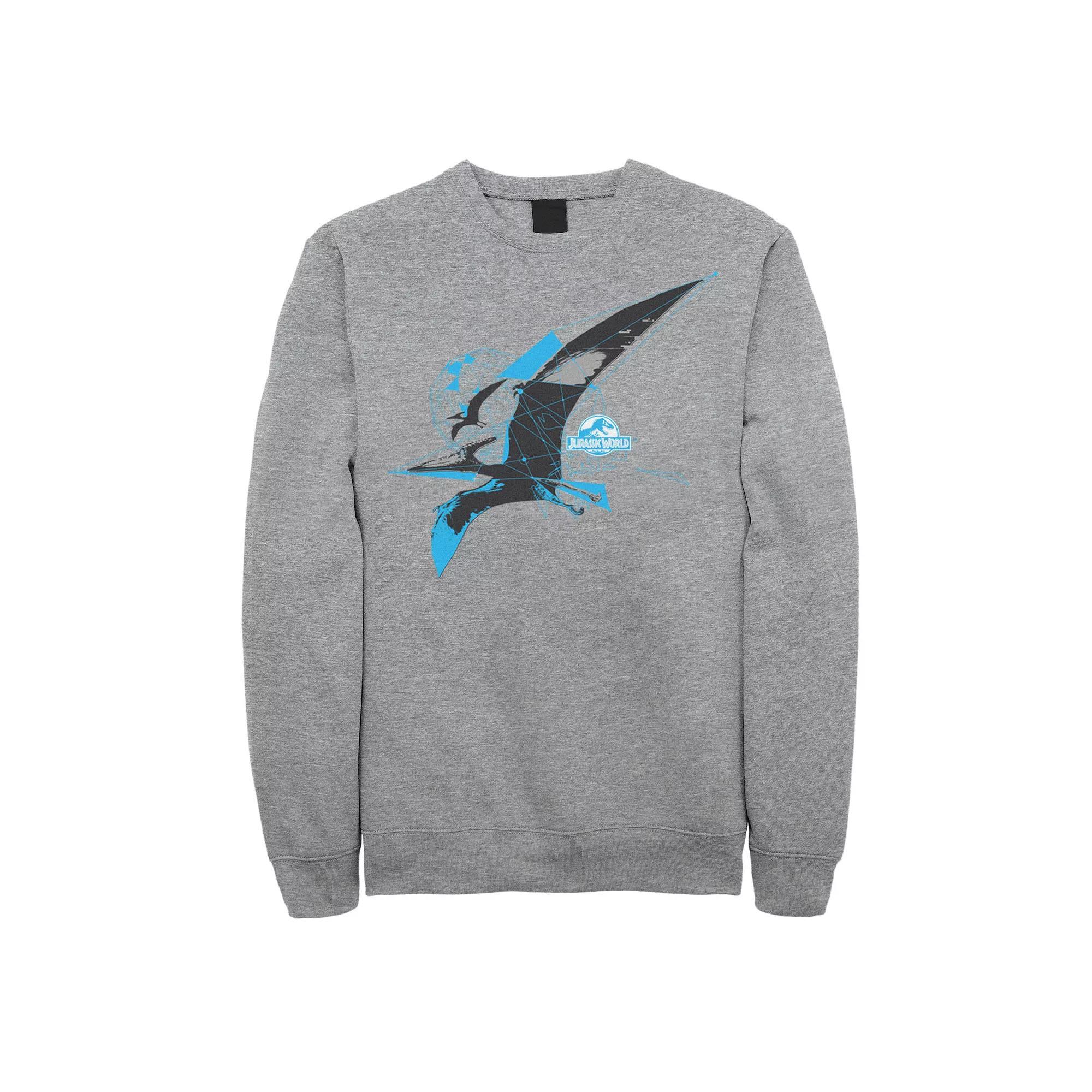 Men's Jurassic World Pterodactyl Geometric Poly Graphic Fleece Pullover,  Product Image