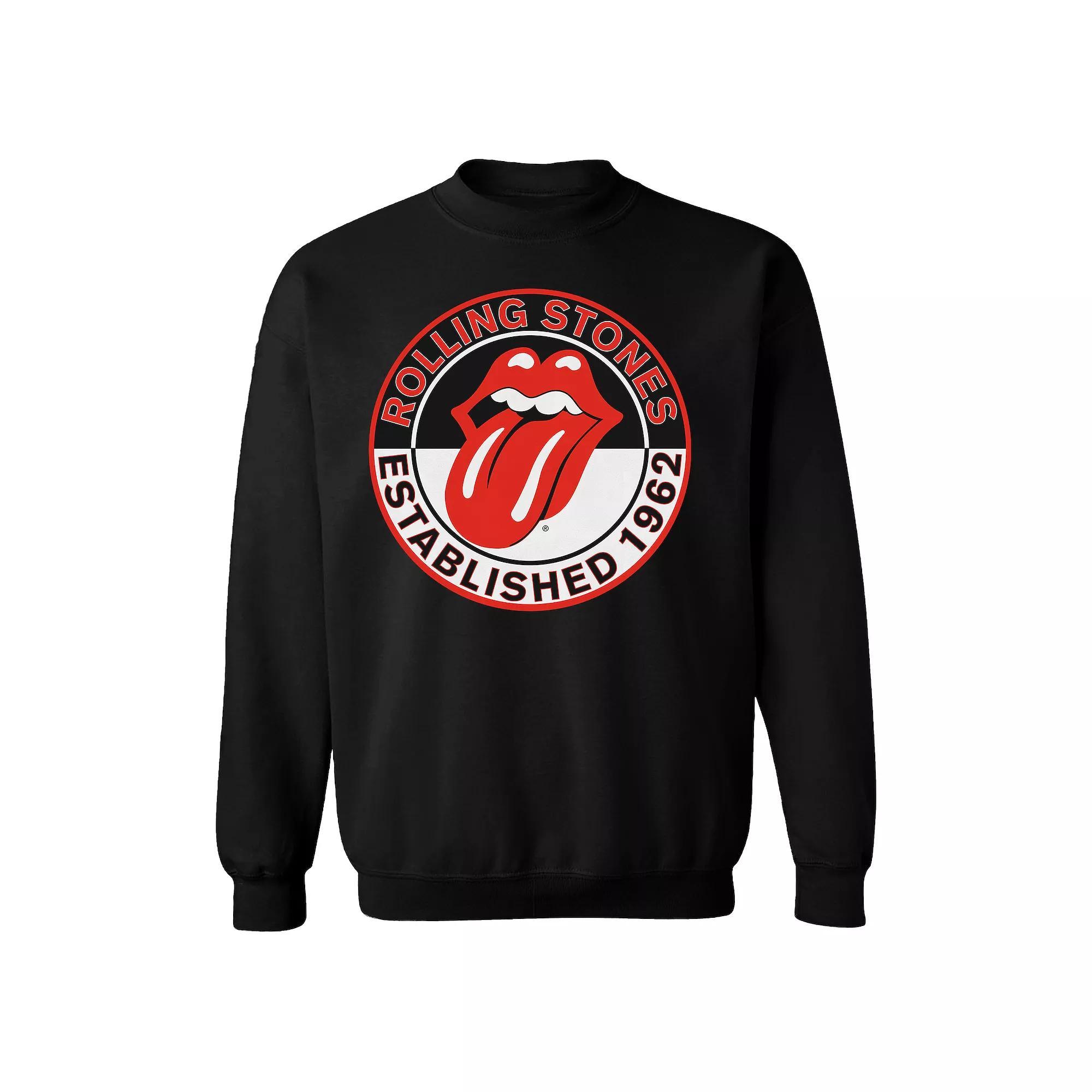 Men's Rolling Stones Est 1962 Sweatshirt, Size: Medium, Black Product Image