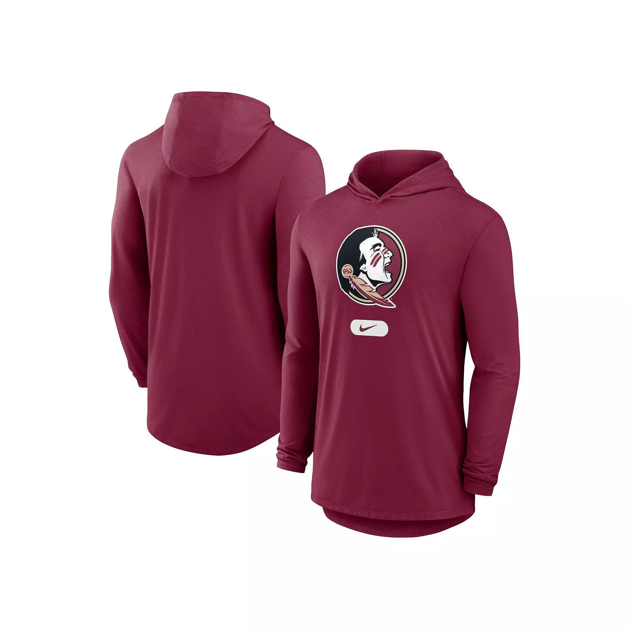 Men's Nike Garnet Florida State Seminoles Lightweight Performance Long Sleeve Hoodie T-Shirt,  Product Image