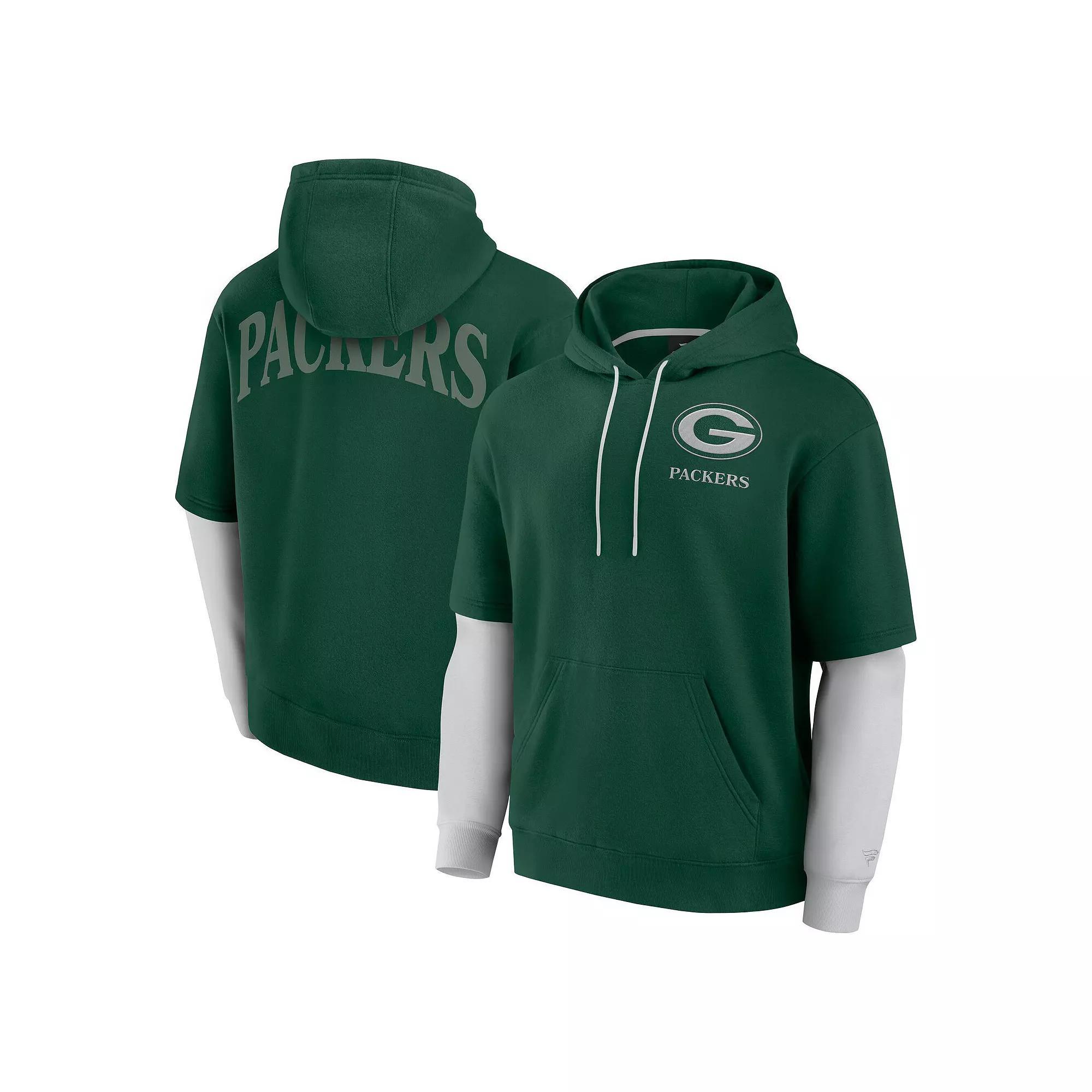 Unisex Fanatics Green Green Bay Packers Sleek Elements Pullover Hoodie, Adult Unisex,  Product Image