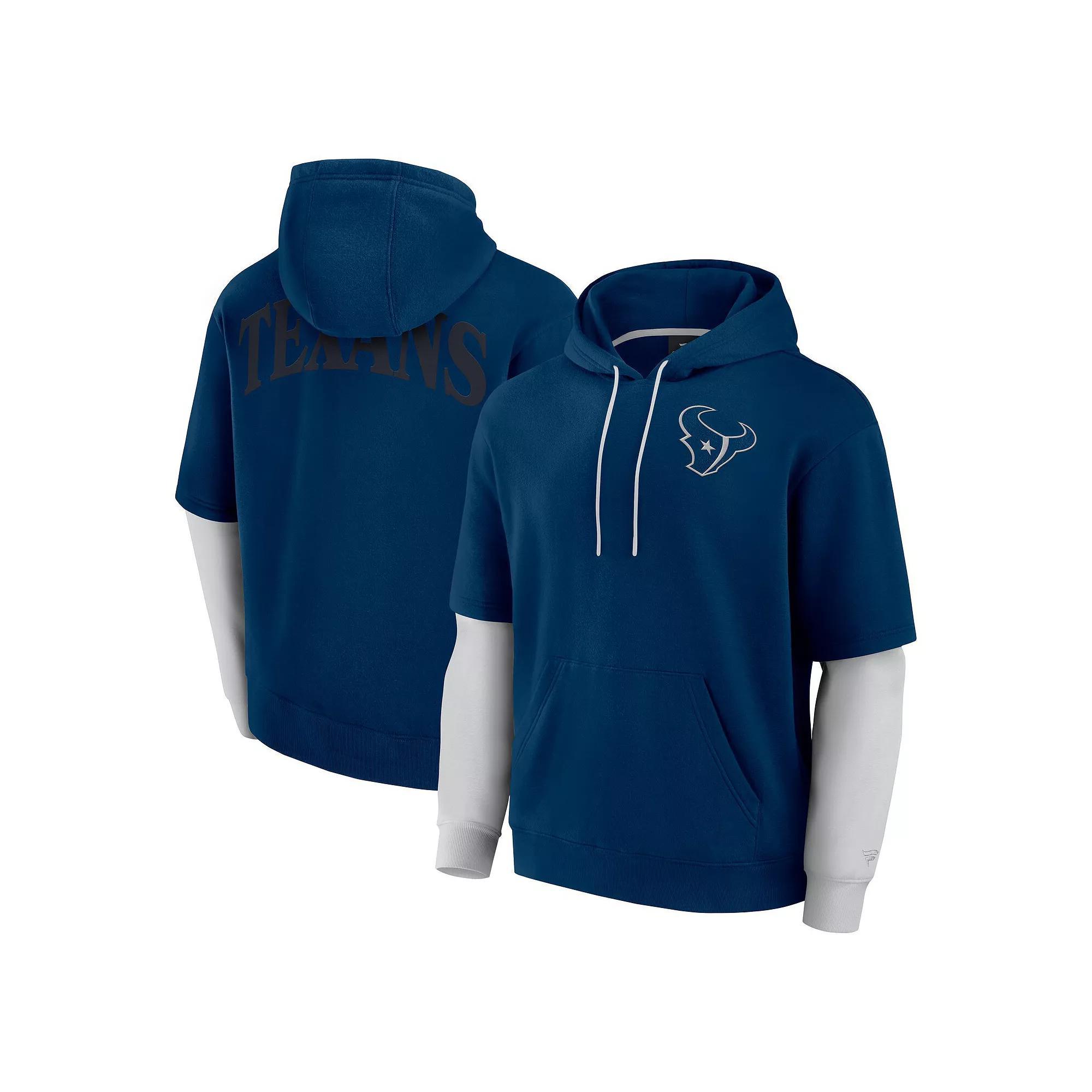 Unisex Fanatics Navy Chicago Bears Sleek Elements Pullover Hoodie, Adult Unisex,  Product Image