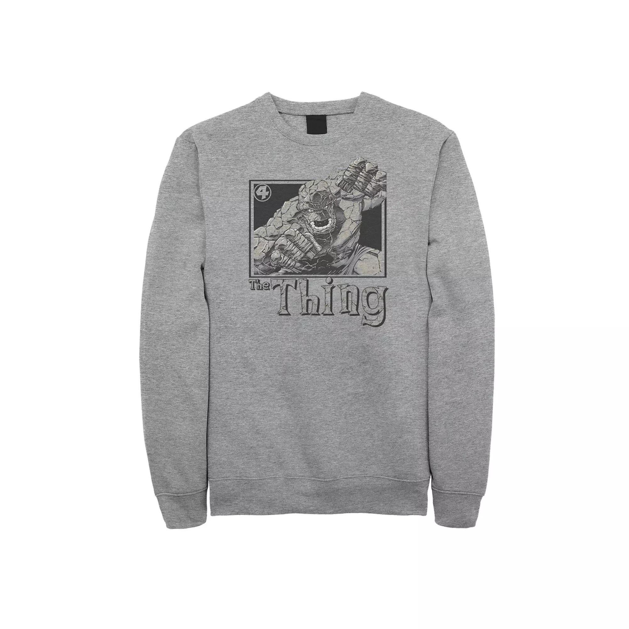 Men's Marvel Fantastic Four The Thing Simple Portrait Sweatshirt,  Product Image
