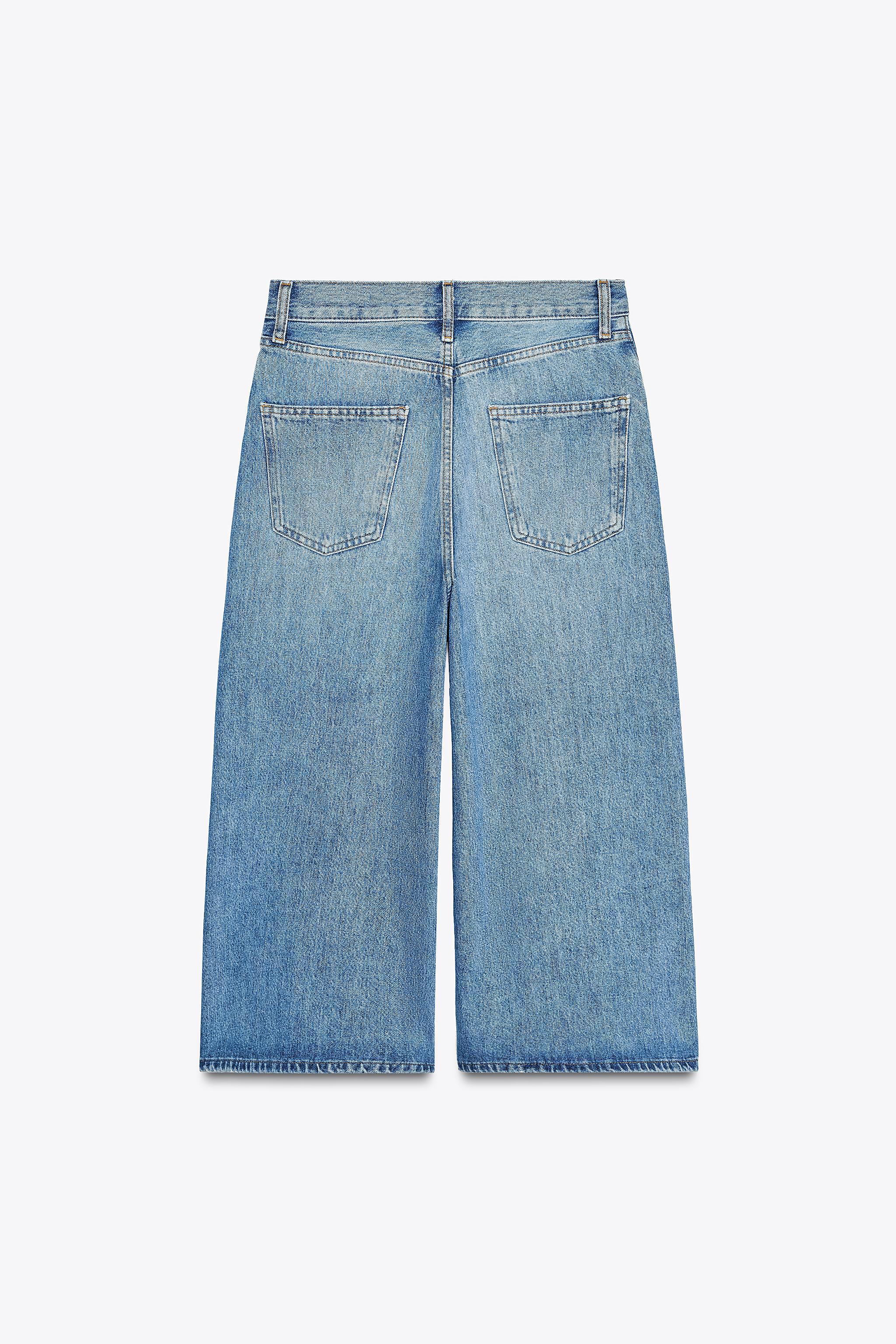 ZW COLLECTION HIGH-RISE DENIM JORTS Product Image