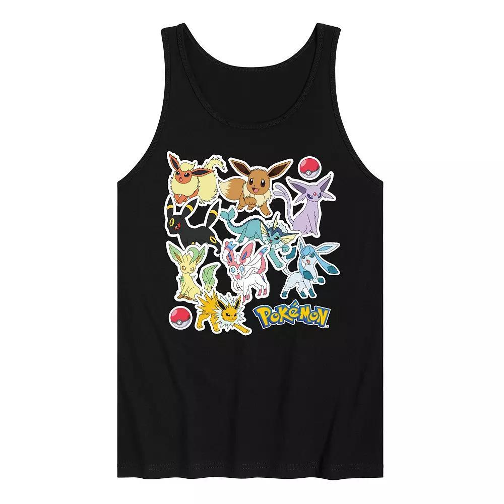 Men's Pokemon Eeveelution Stickers Tank Top,  Product Image