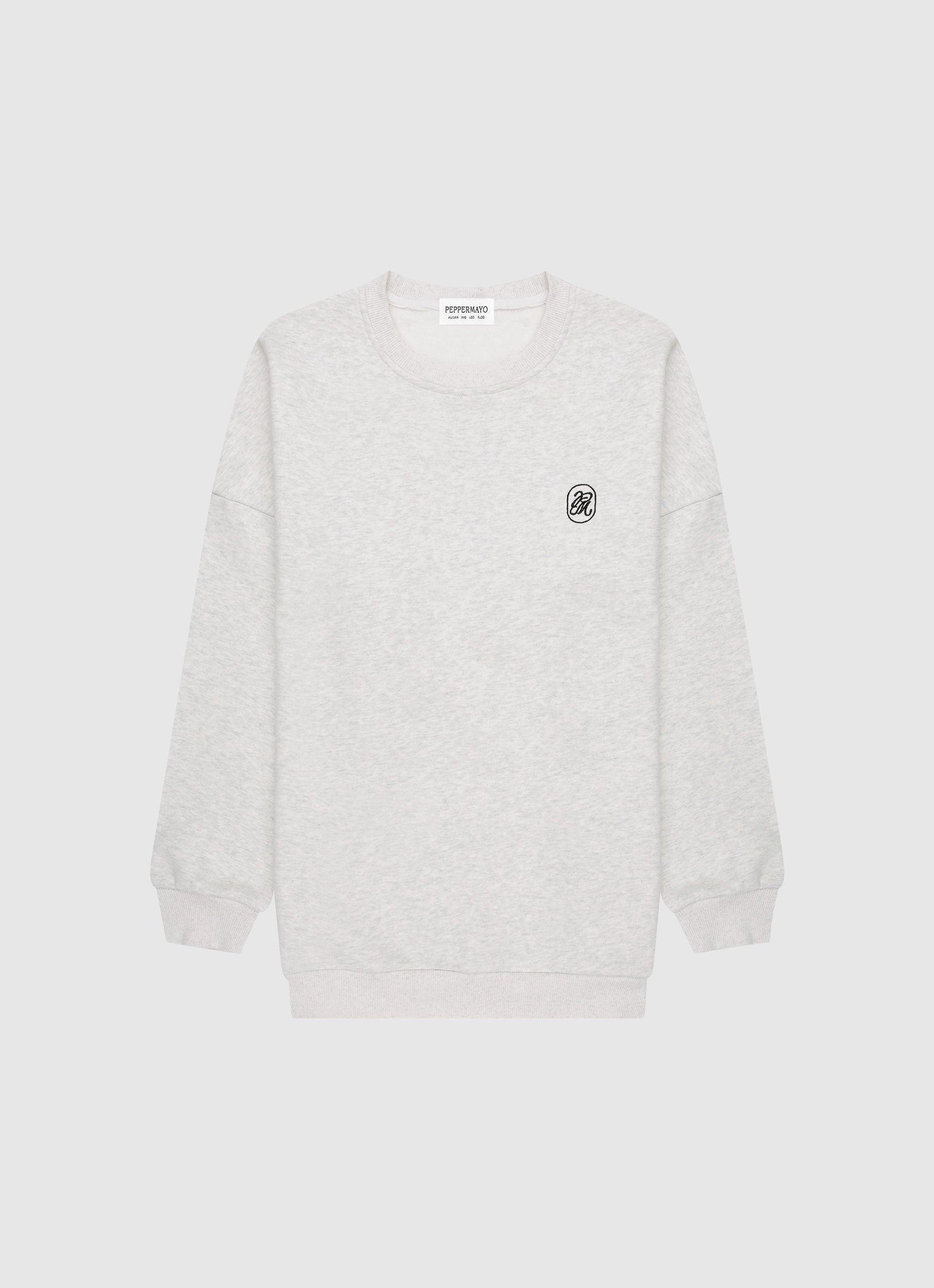 Signature Oversized Sweatshirt - Grey Product Image