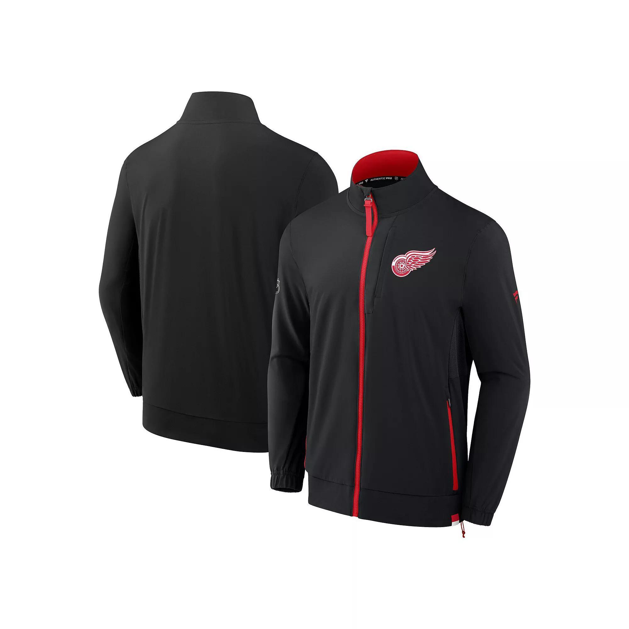 Men's Fanatics Branded Gray Vegas Golden Knights Authentic Pro Rink Full-Zip Jacket,  Product Image