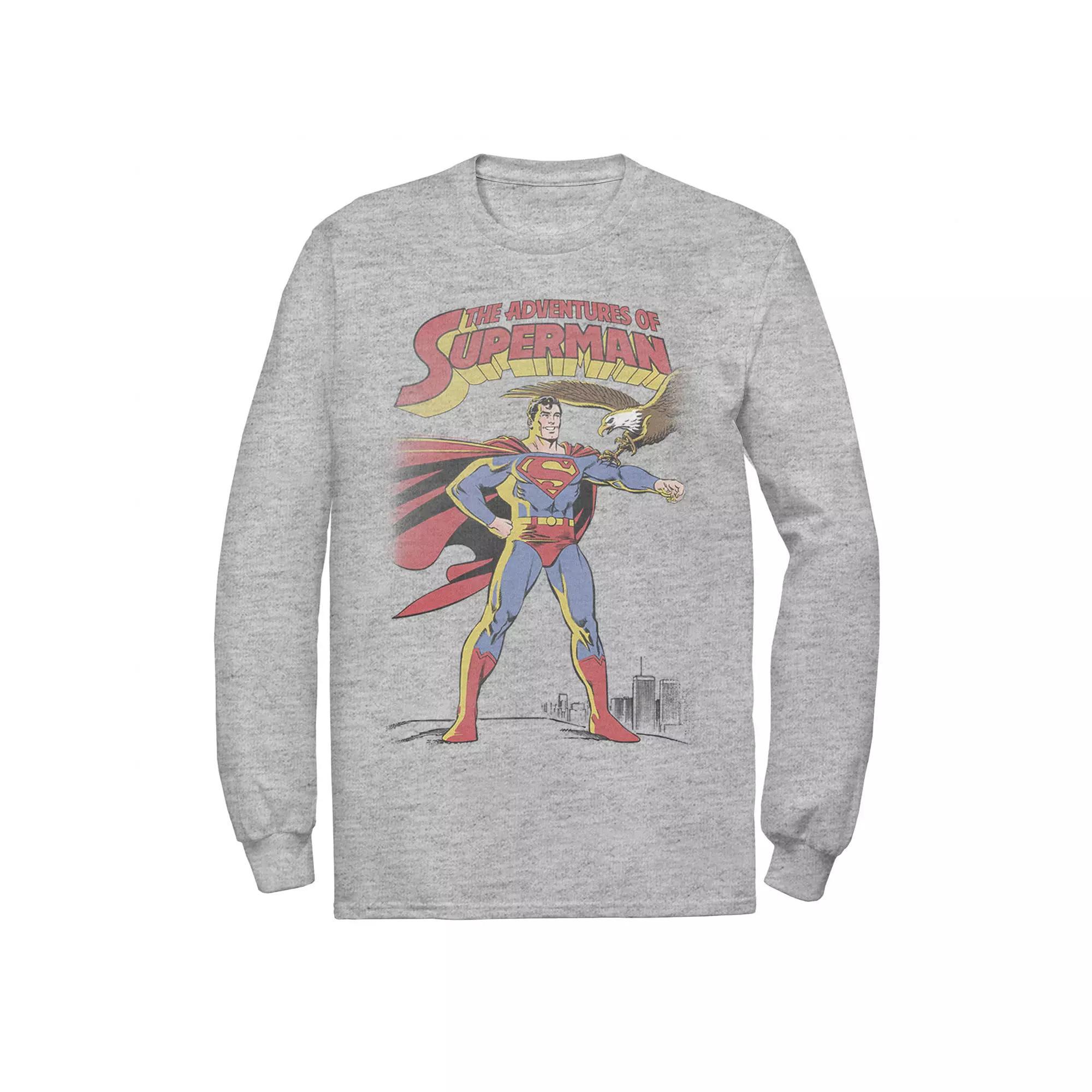 Men's DC Comics Superman Adventures Text Poster Tee,  Product Image