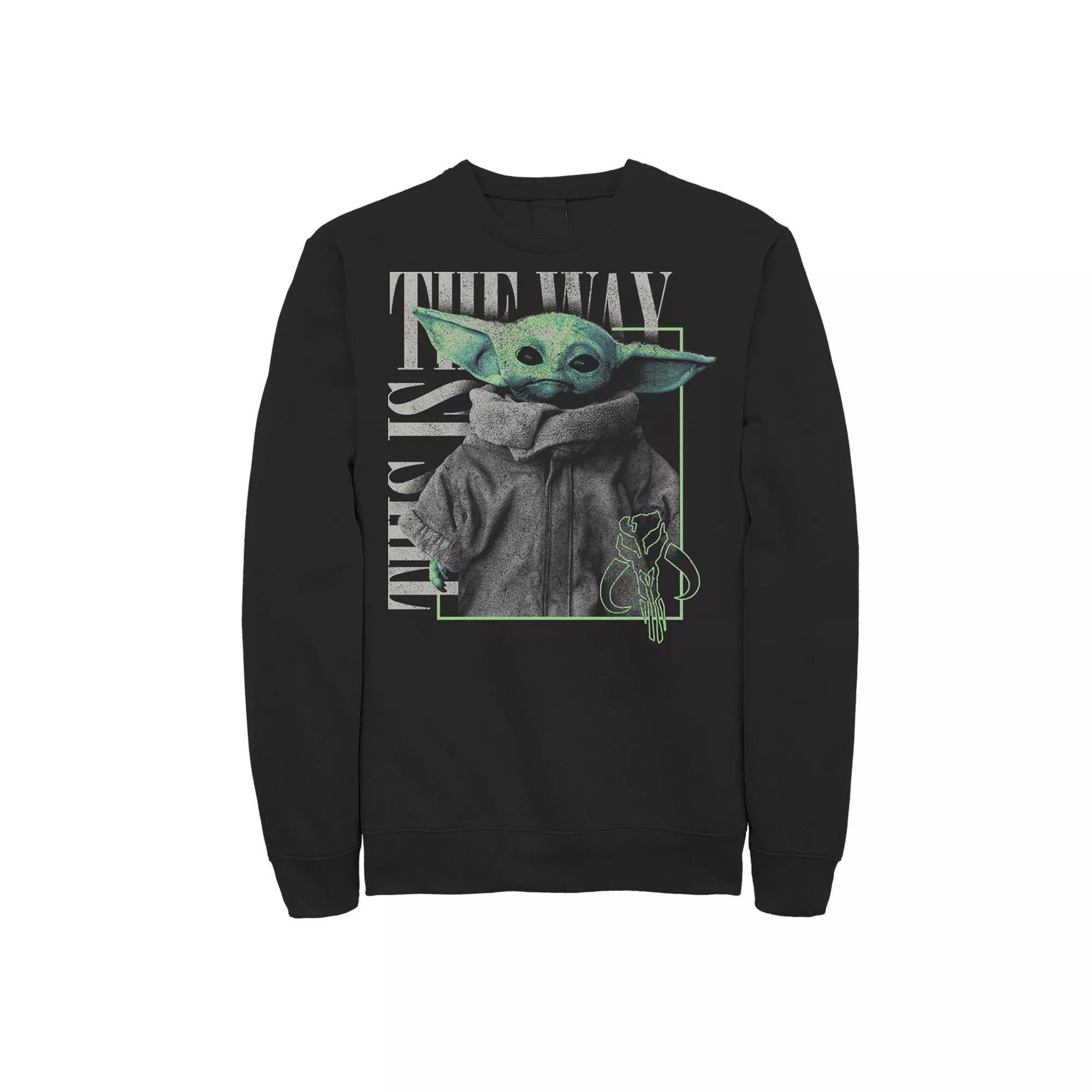 Men's Star Wars The Child The Way Poster Sweatshirt,  Product Image